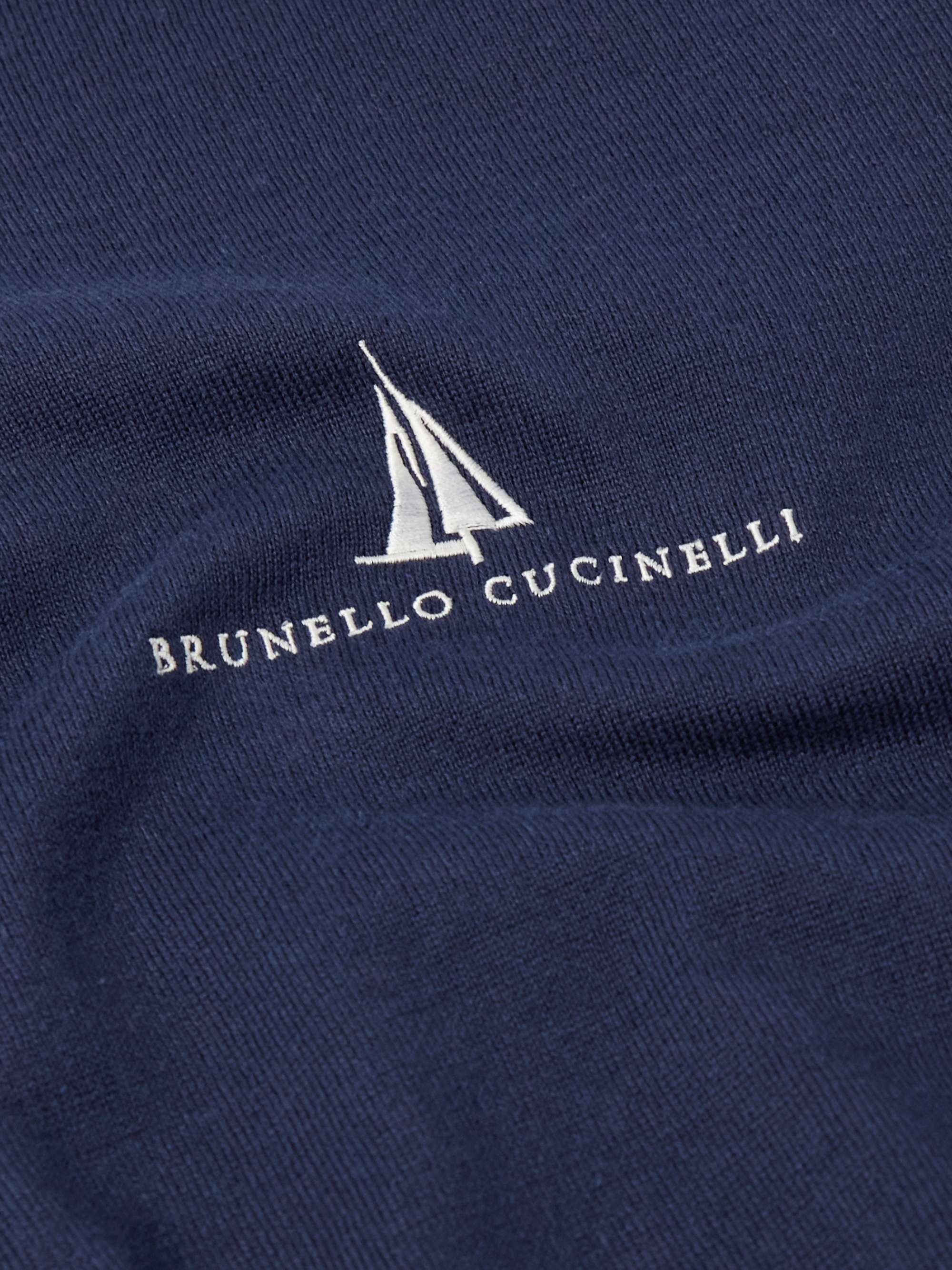 Logo-Embroidered Cotton T-Shirt view
