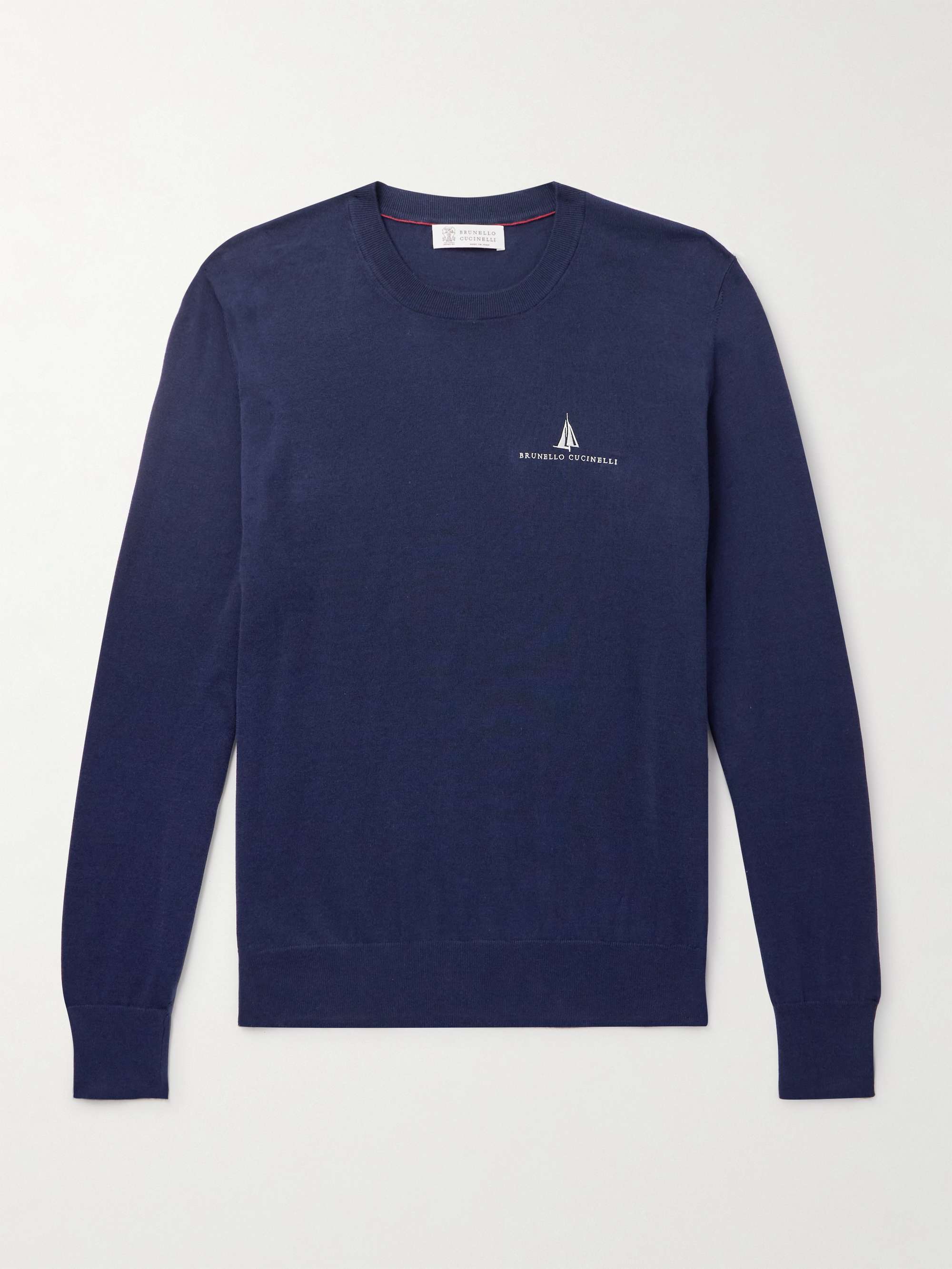 Logo-Embroidered Cotton T-Shirt view