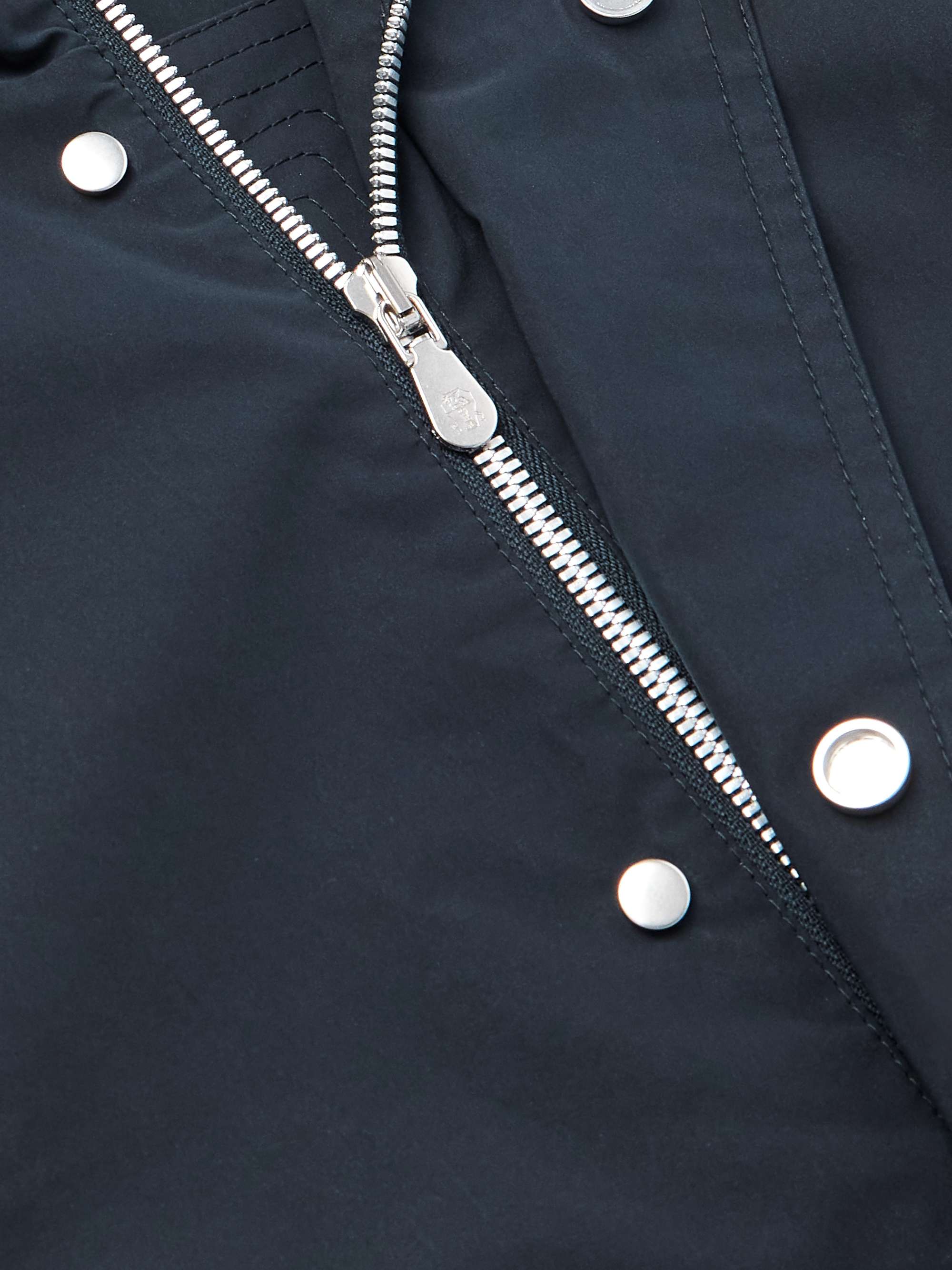 Cotton-Shell Hooded Jacket view