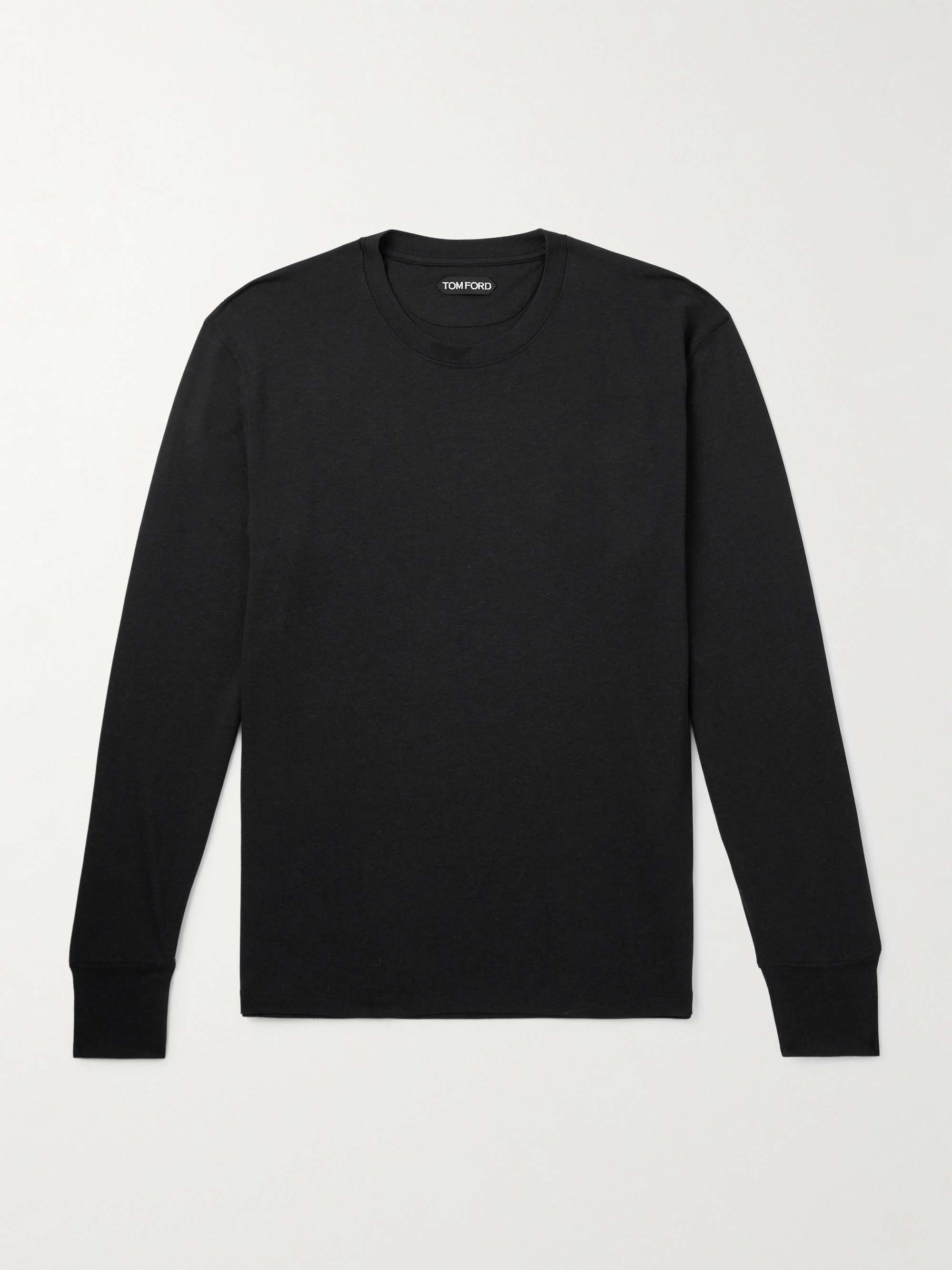 Lyocell and Cotton-Blend Jersey T-Shirt view