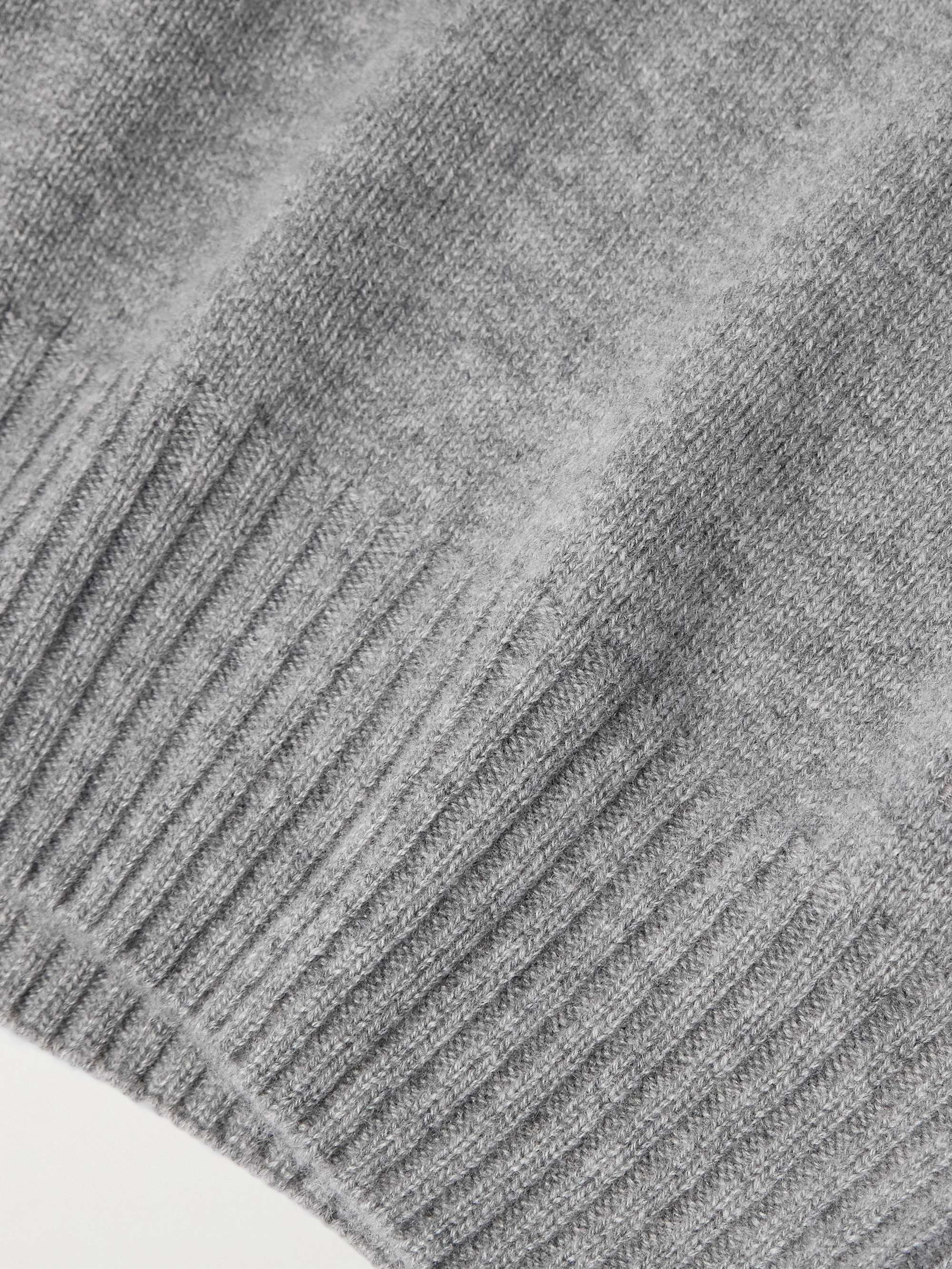 Logo-Embroidered Cashmere Hoodie view