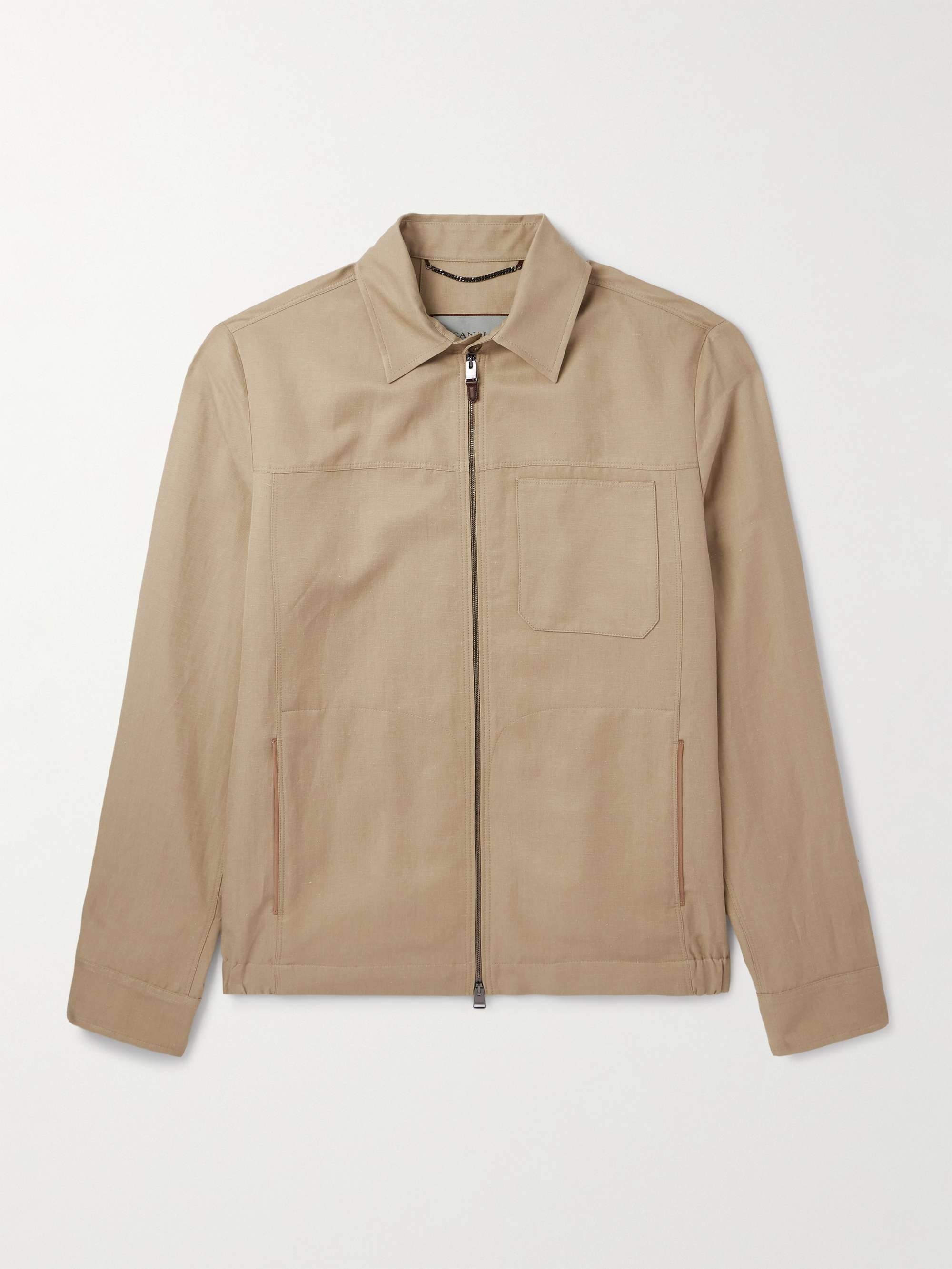 Linen and Silk-Blend Jacket view