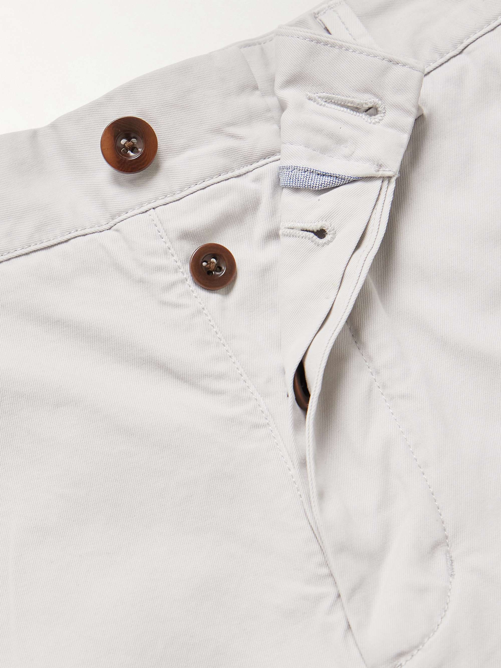 Field Straight-Leg Garment-Dyed Cotton-Twill Trousers view