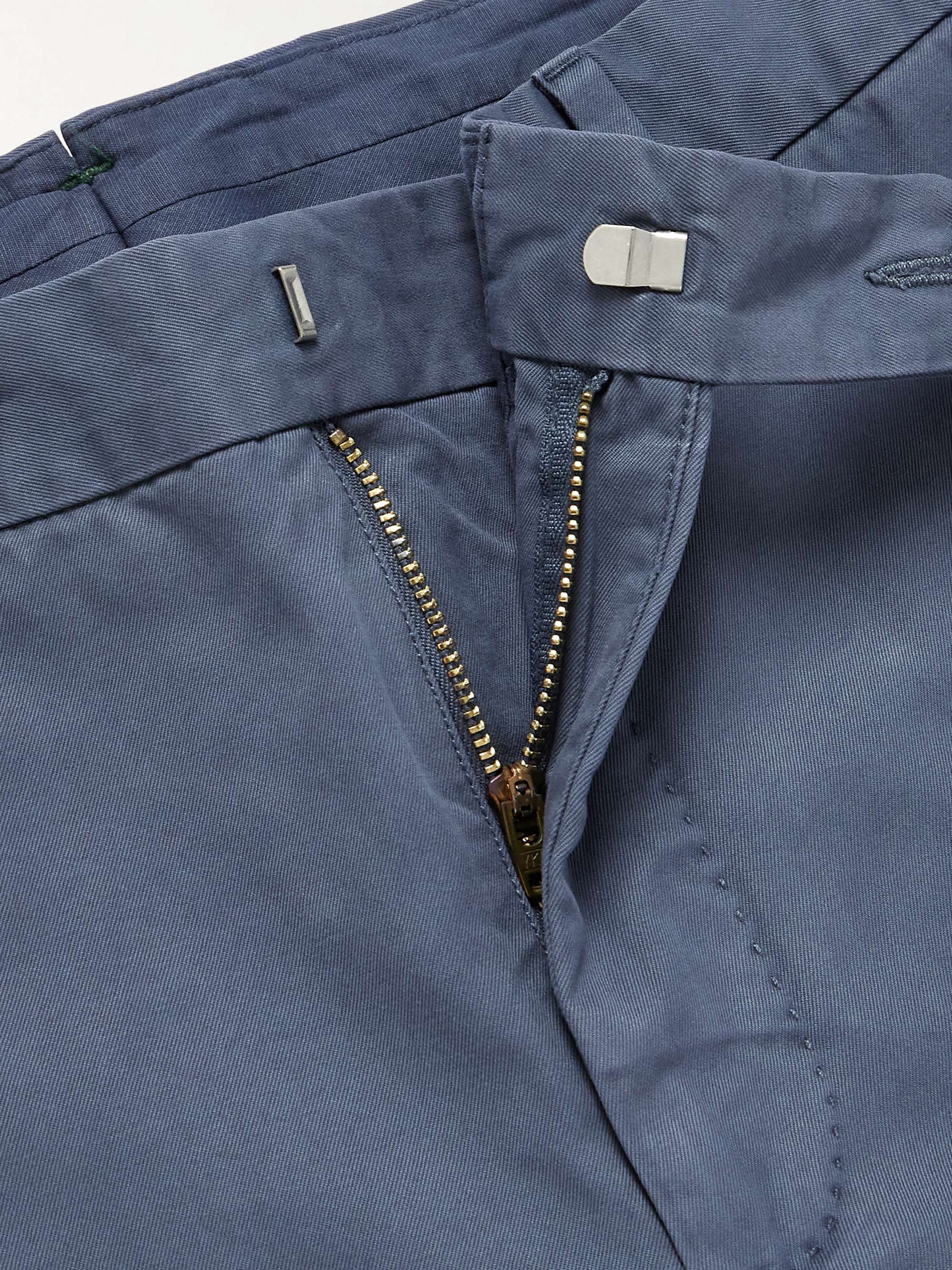 Straight-Leg Garment-Dyed Cotton-Twill Shorts view