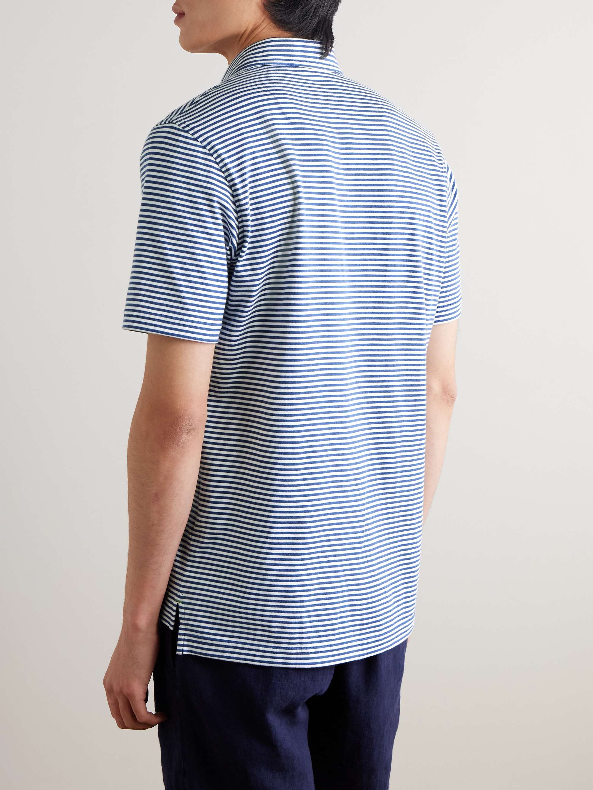 Striped Pima Cotton-Piqué Polo Shirt view