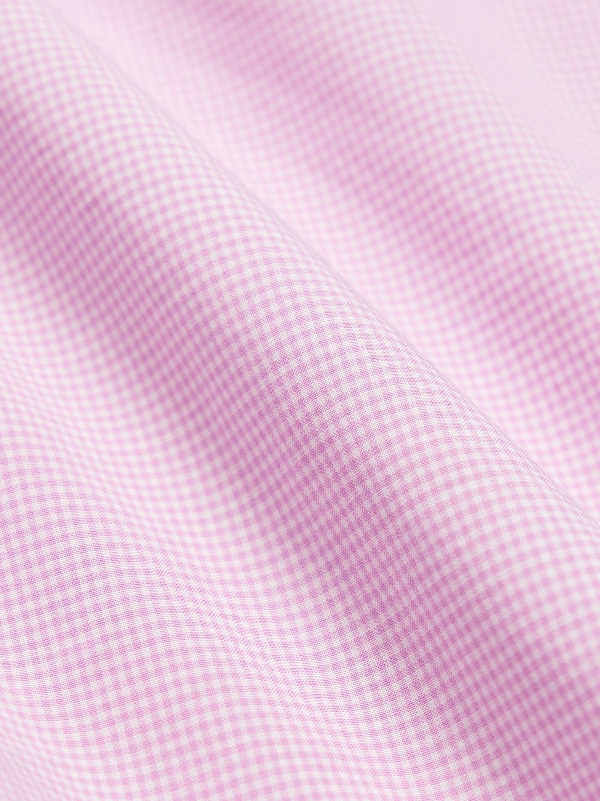 Spread-Collar Checked Cotton-Poplin Shirt view