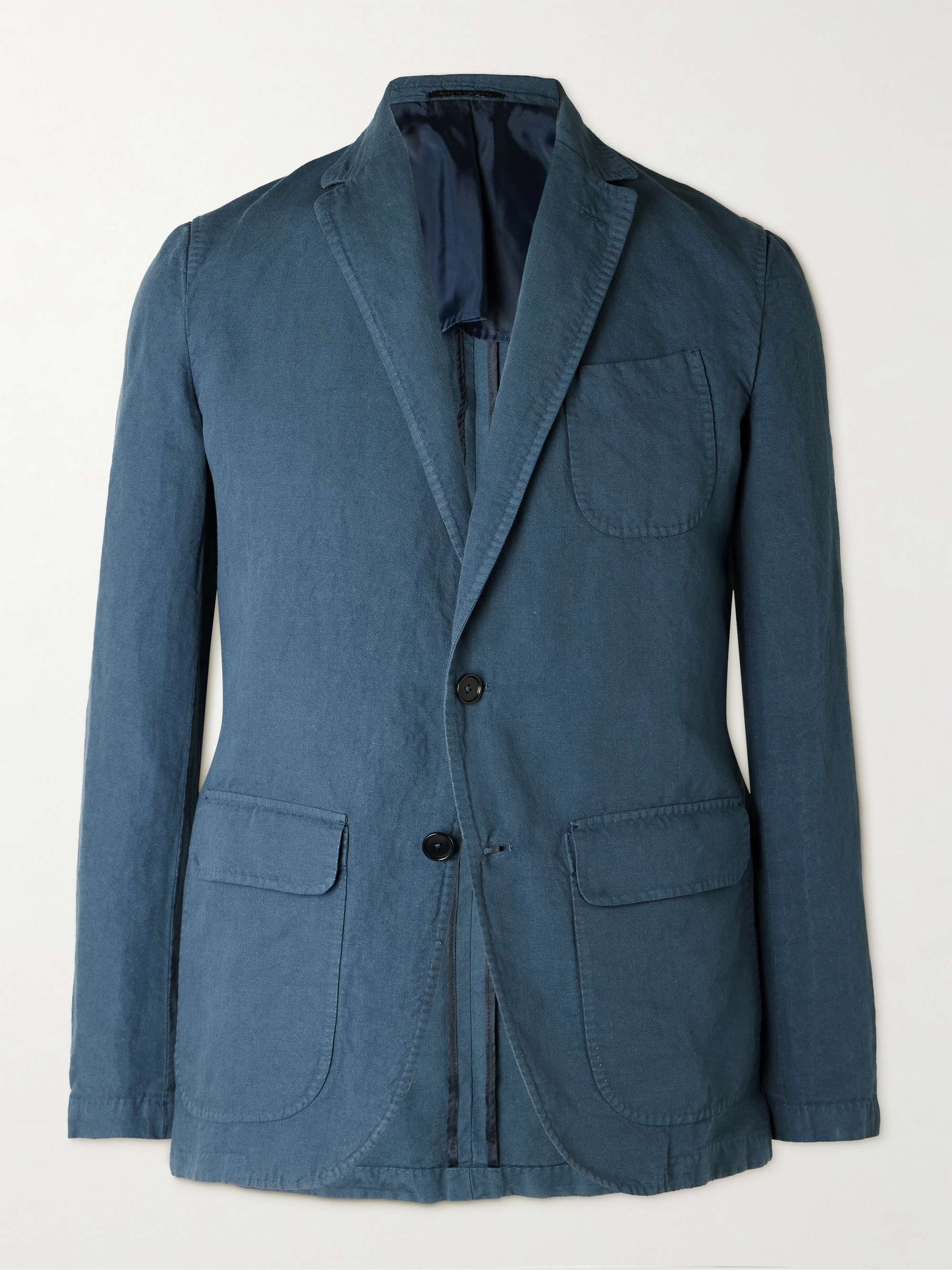 Butcher Hemp and Cotton-Blend Canvas Blazer view