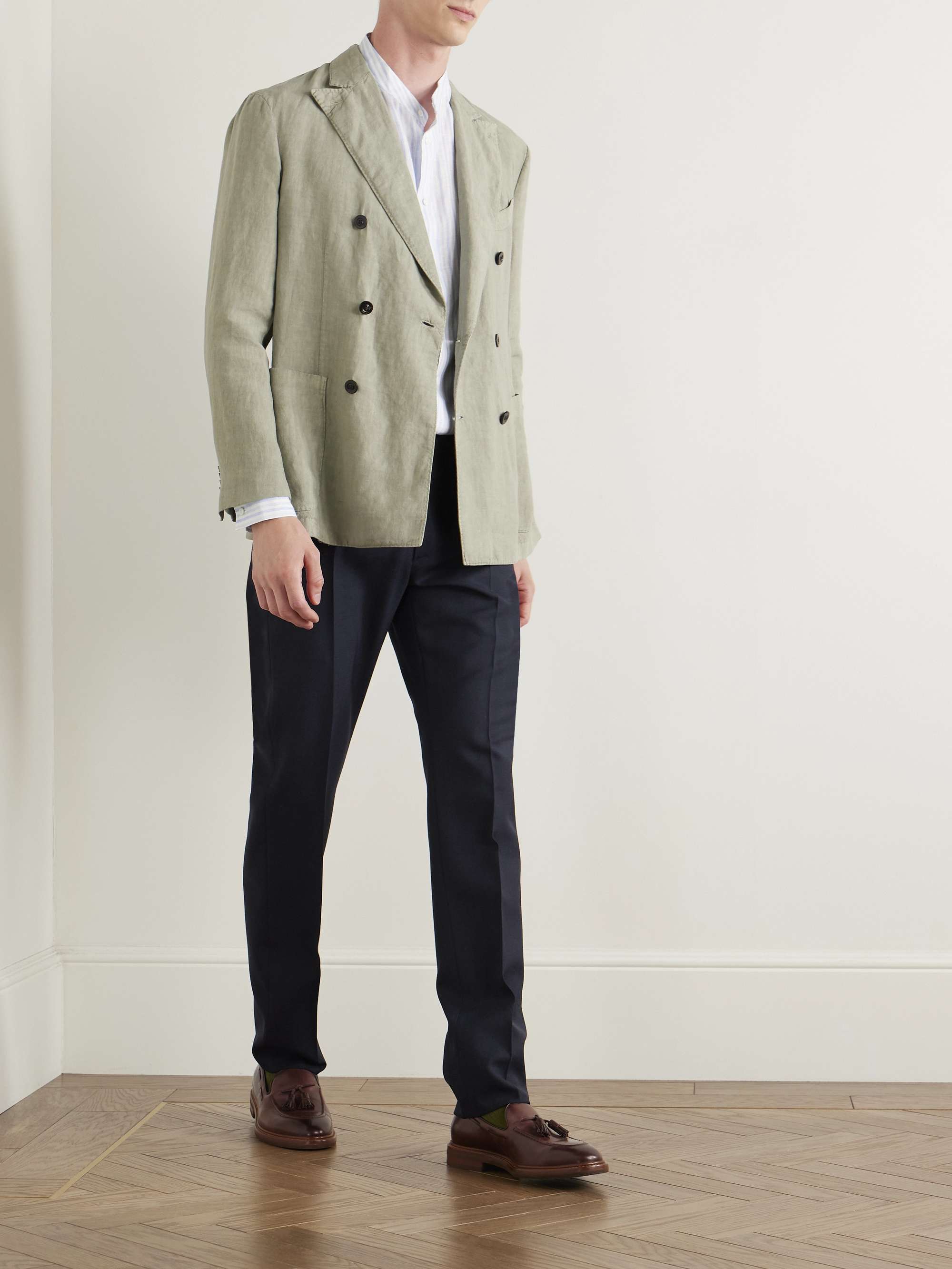 Ghost Slim-Fit Wool Suit Trousers view