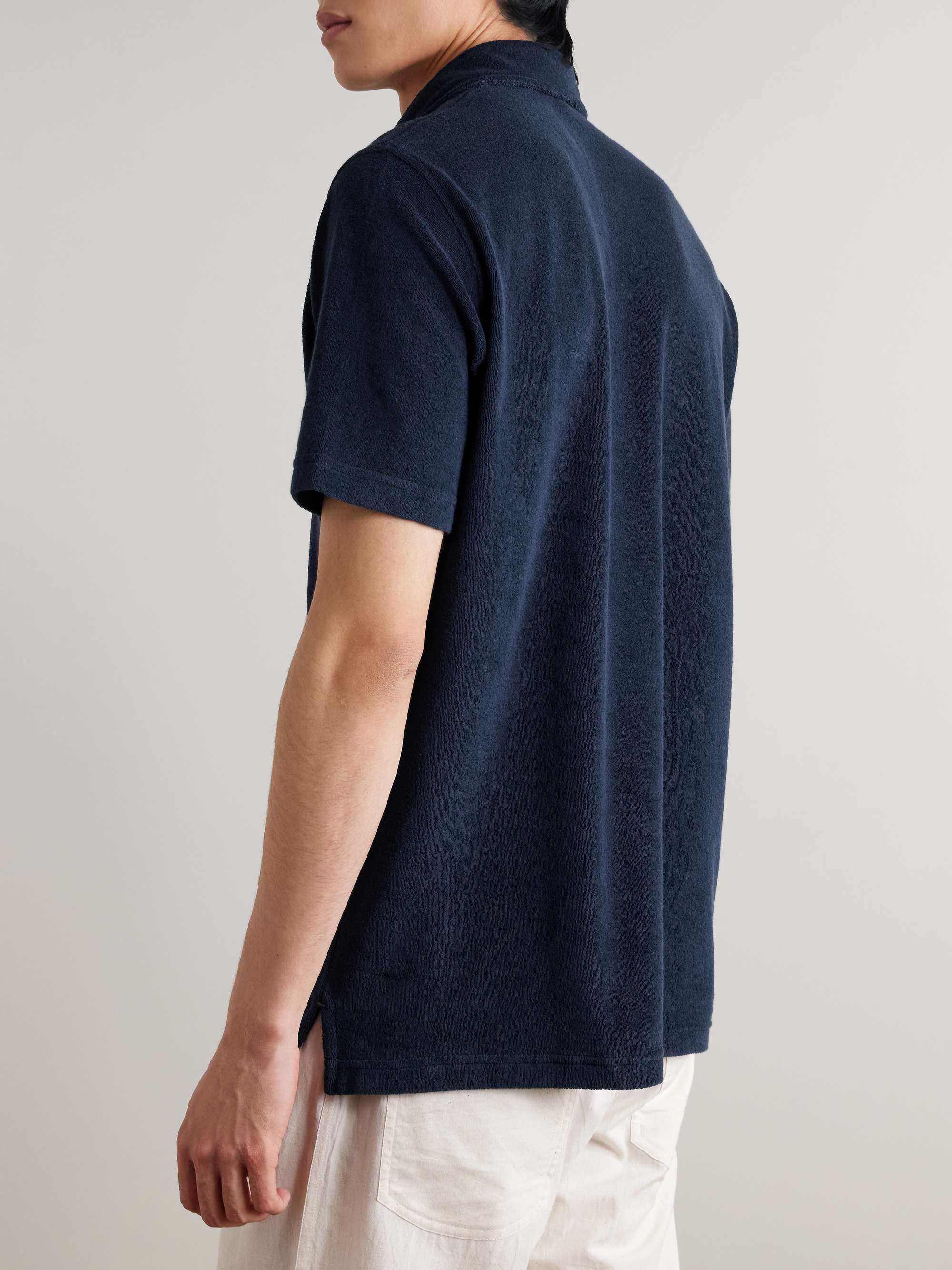 Cotton-Terry Polo Shirt view