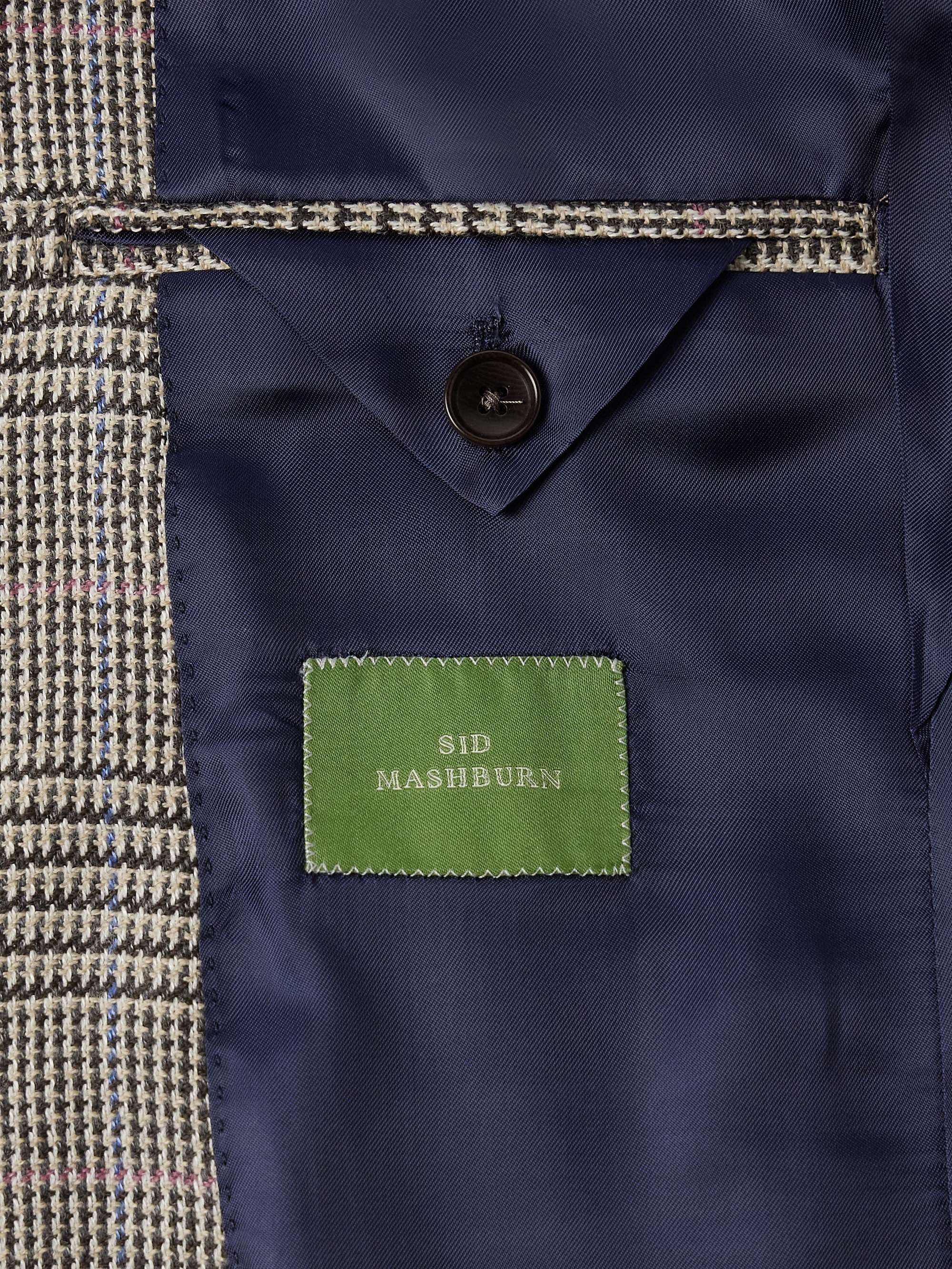 Virgil No.2 Slim-Fit Prince of Wales Checked Wool and Linen-Blend Hopsack Blazer view