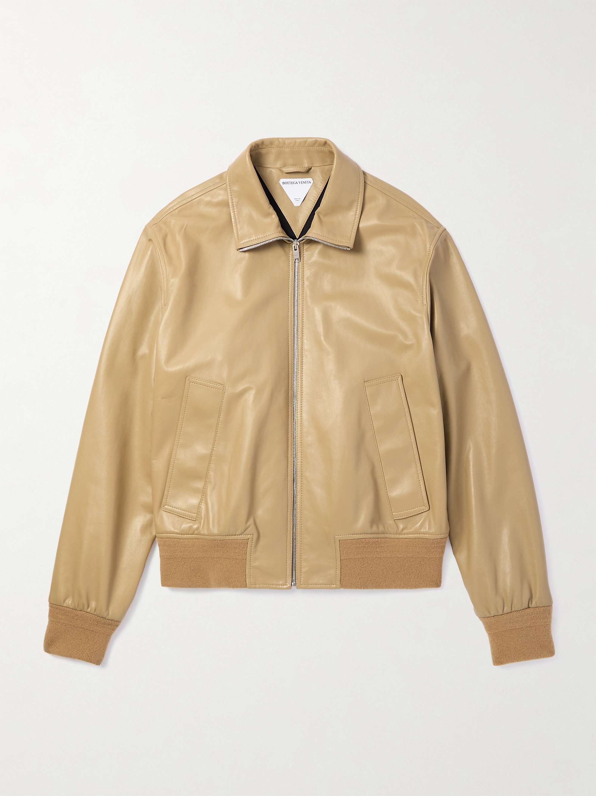 Oversized Leather Blouson Jacket view
