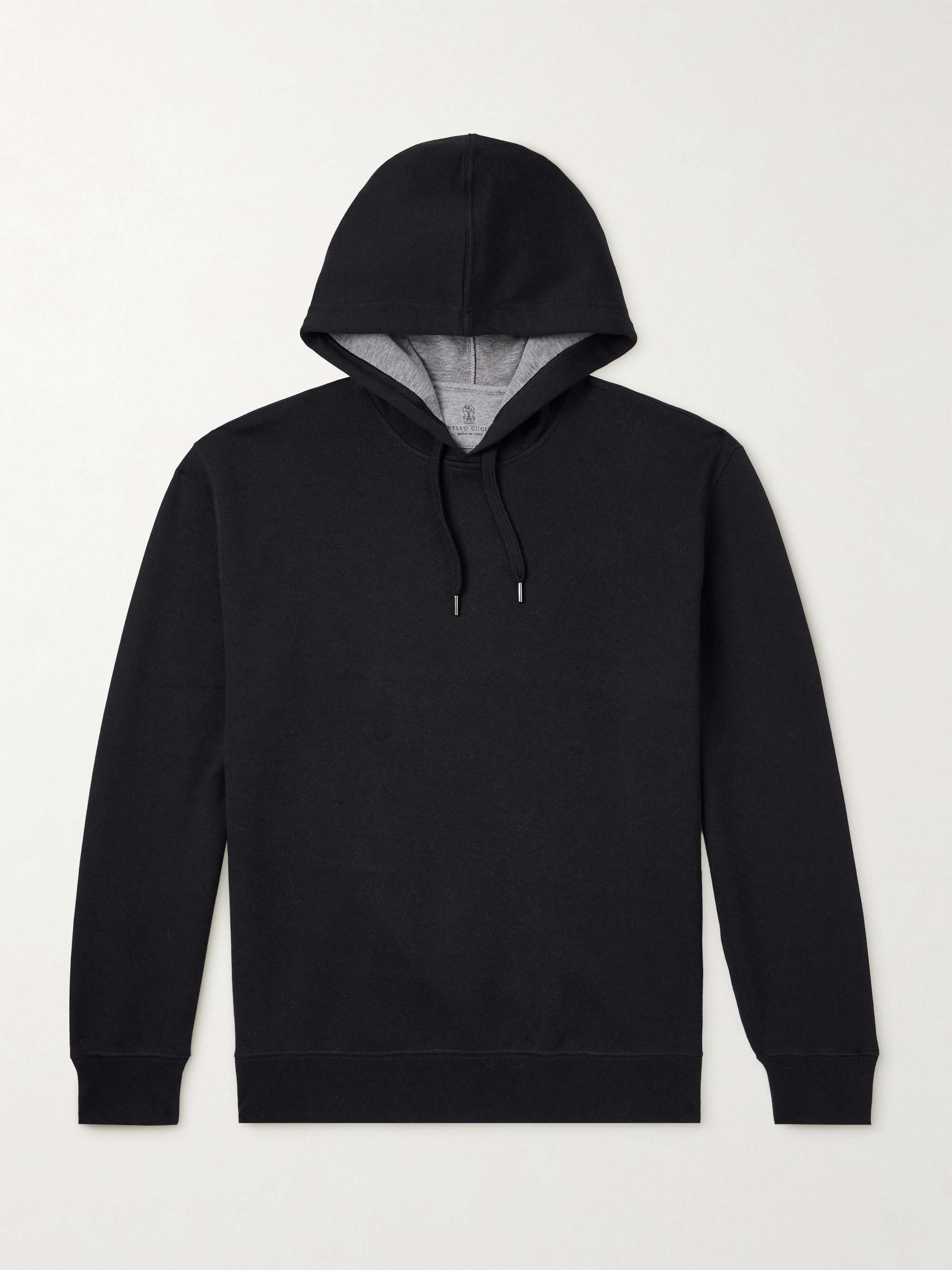 Cotton-Blend Jersey Hoodie view