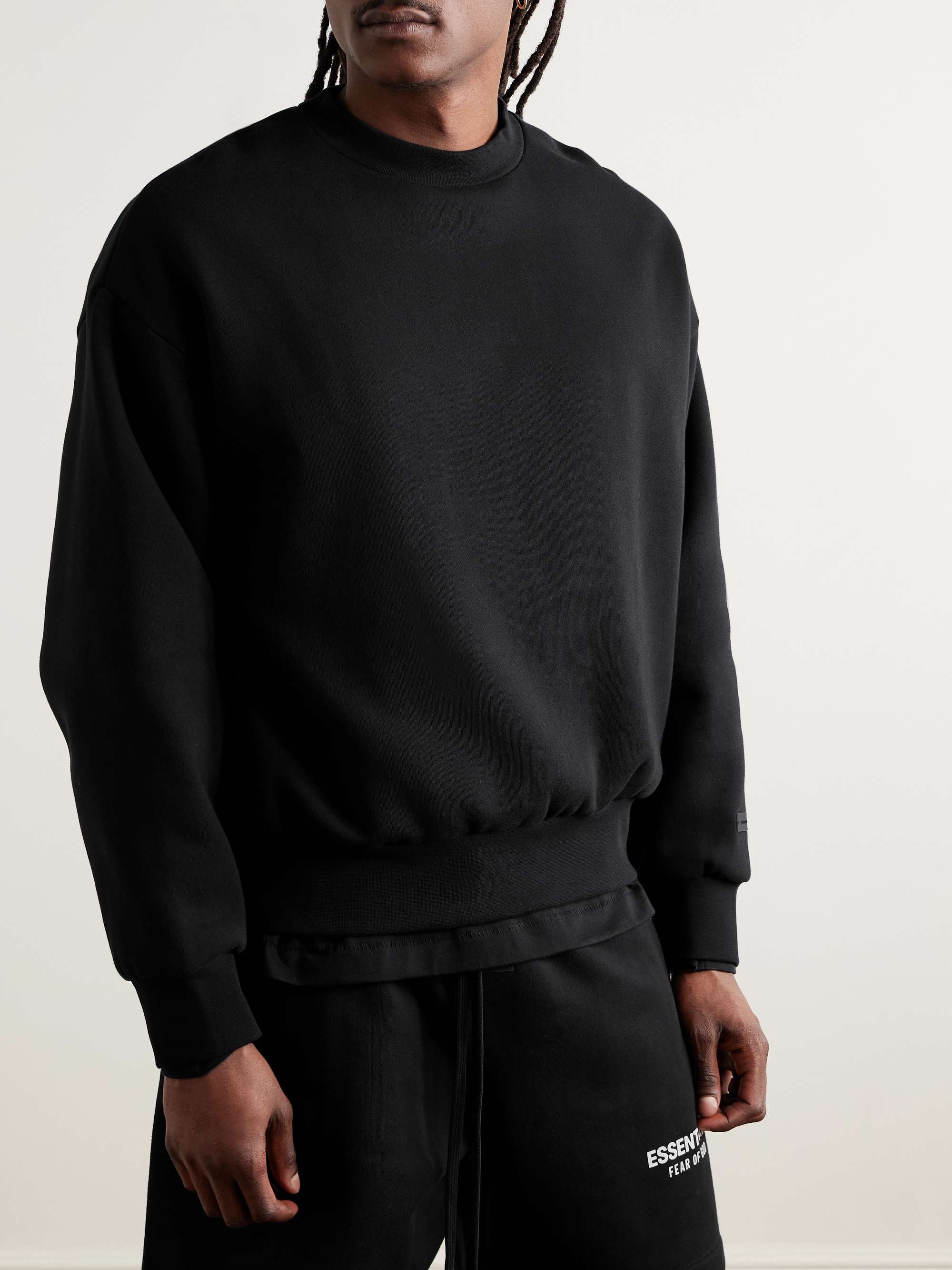 Logo-Appliquéd Cotton-Blend Jersey Sweatshirt view