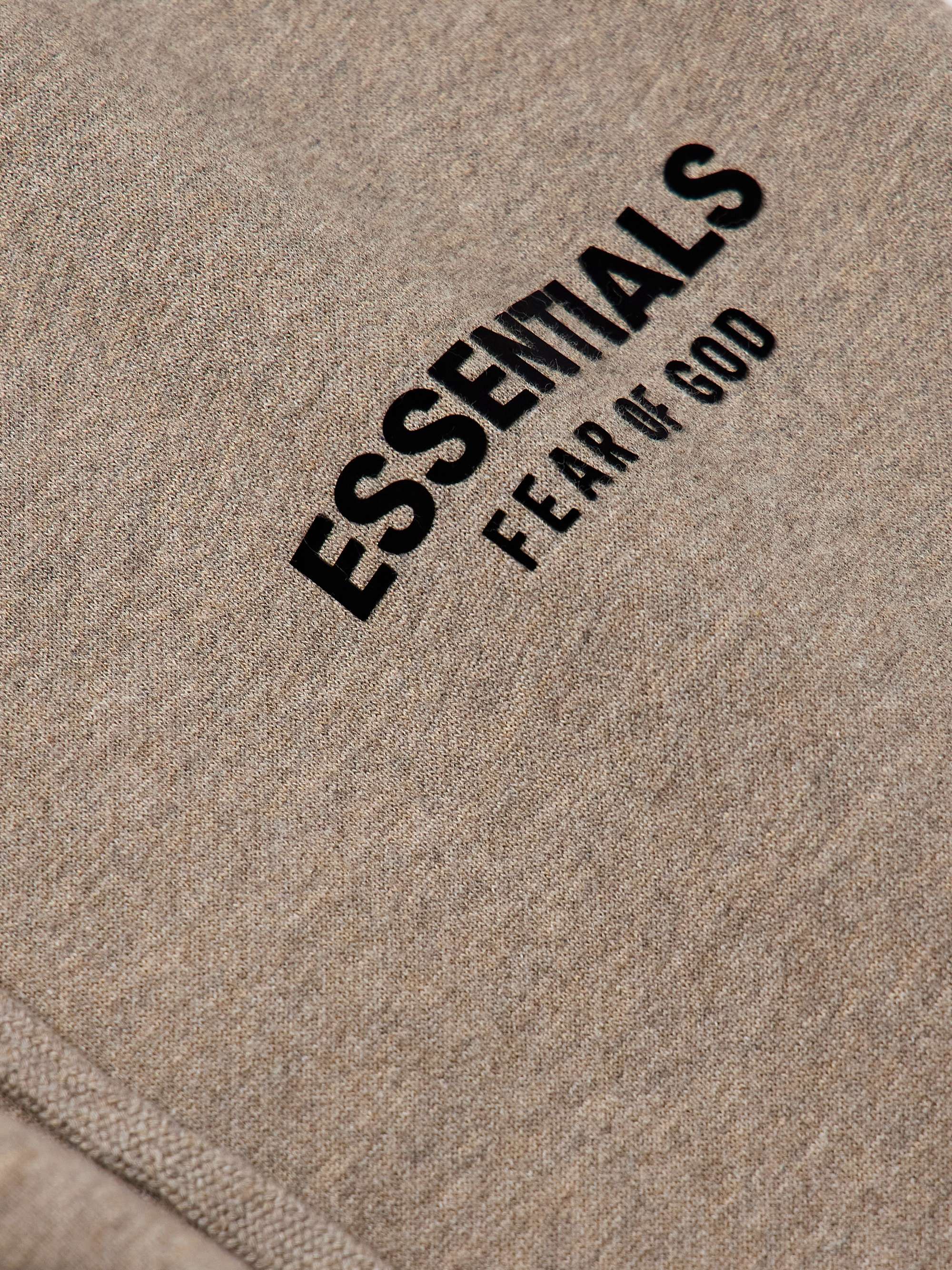 Tapered Logo-Appliquéd Cotton-Blend Jersey Sweatpants view