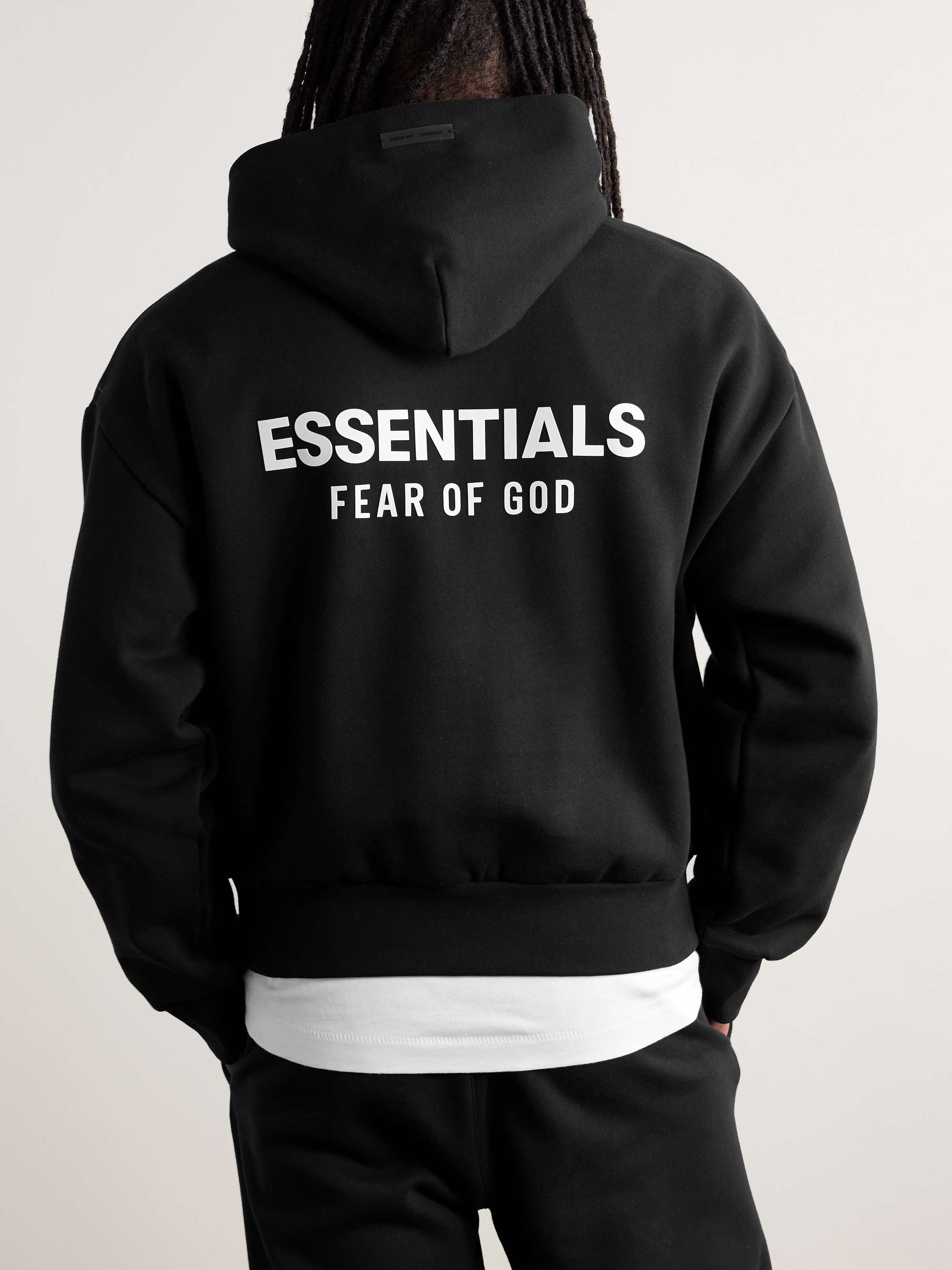 Logo-Appliquéd Cotton-Blend Jersey Hoodie view