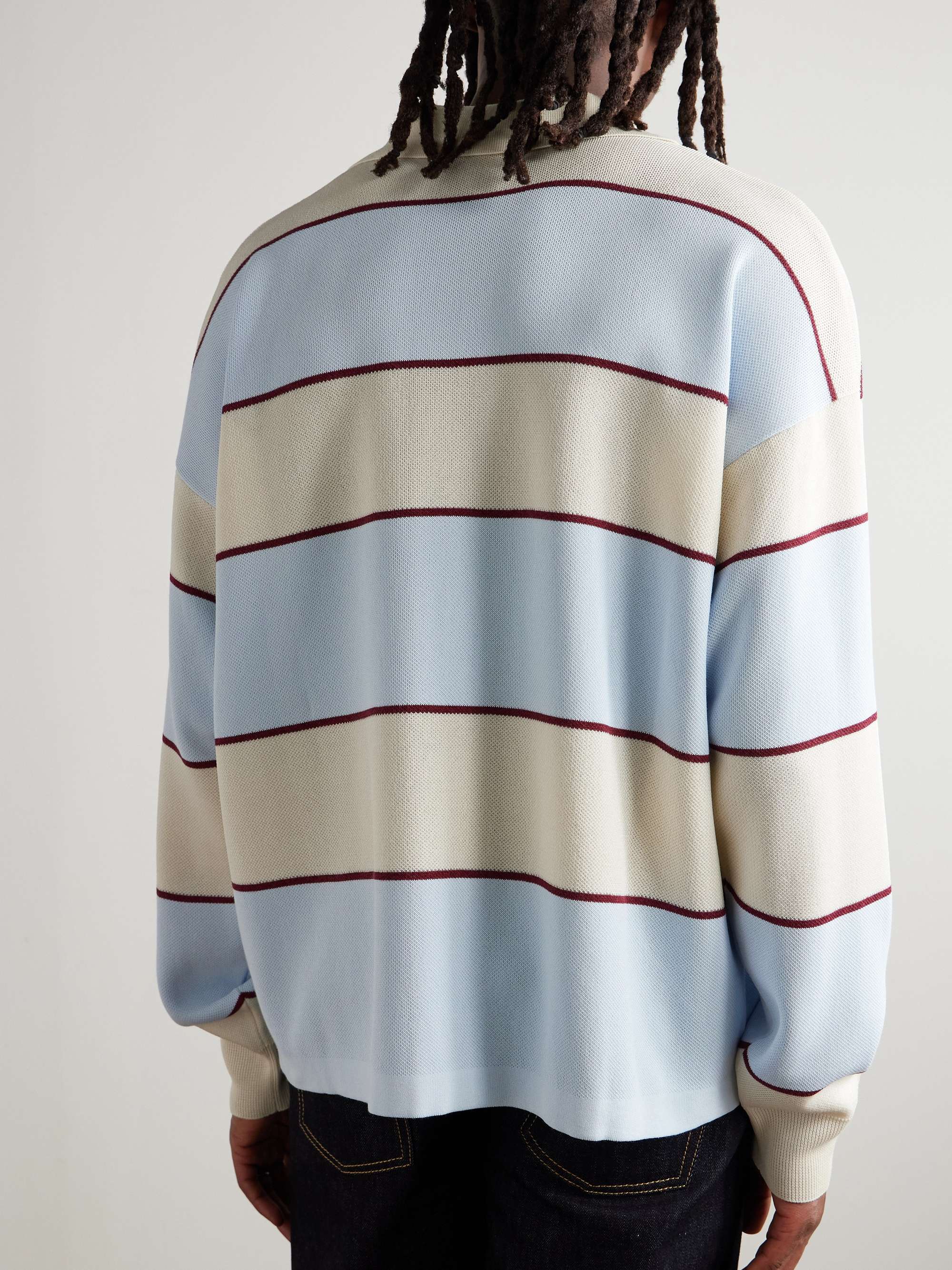 Oversized Embroidered Piqué Rugby Shirt view