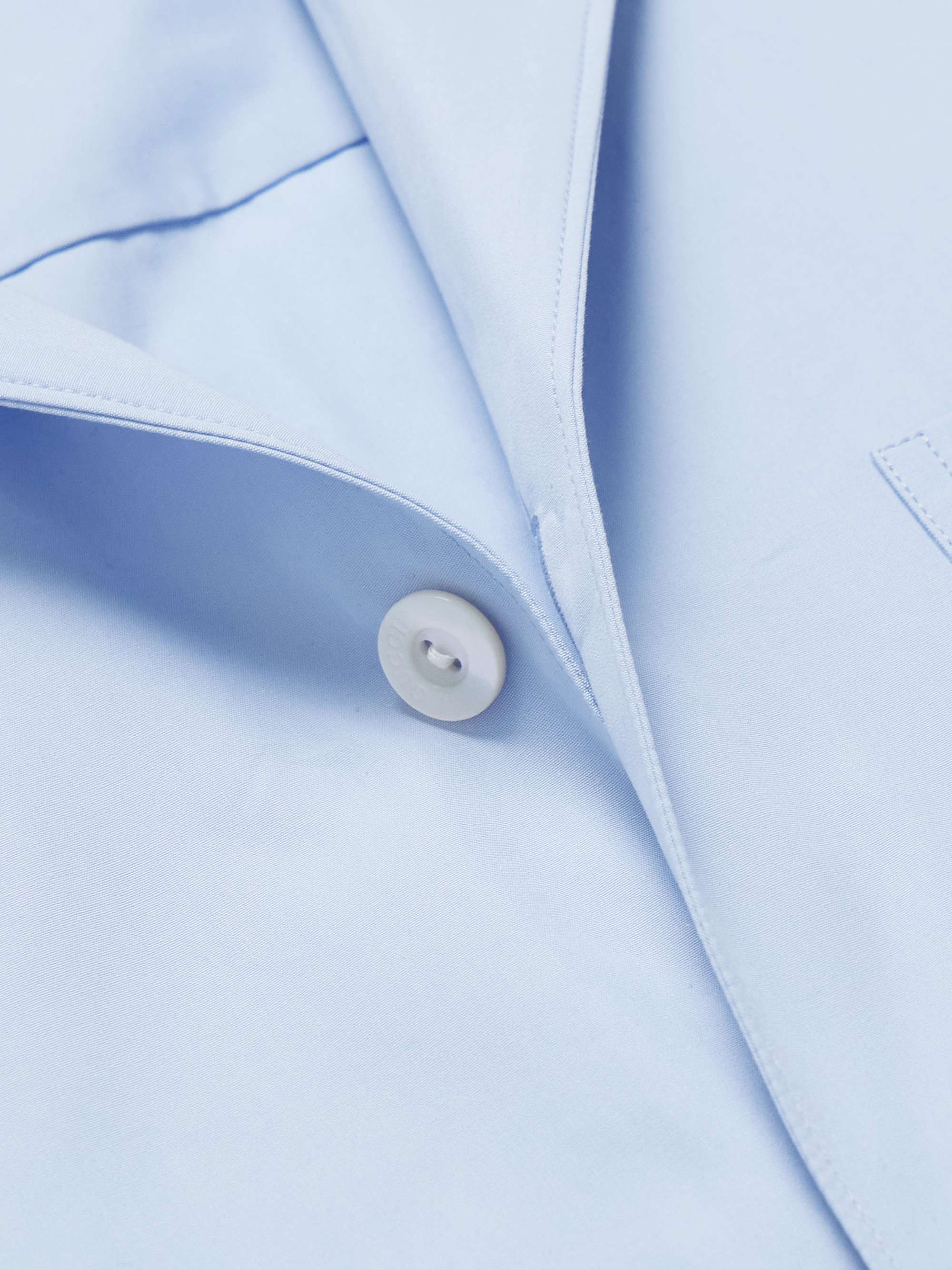 Logo-Embroidered Cotton-Poplin Shirt view