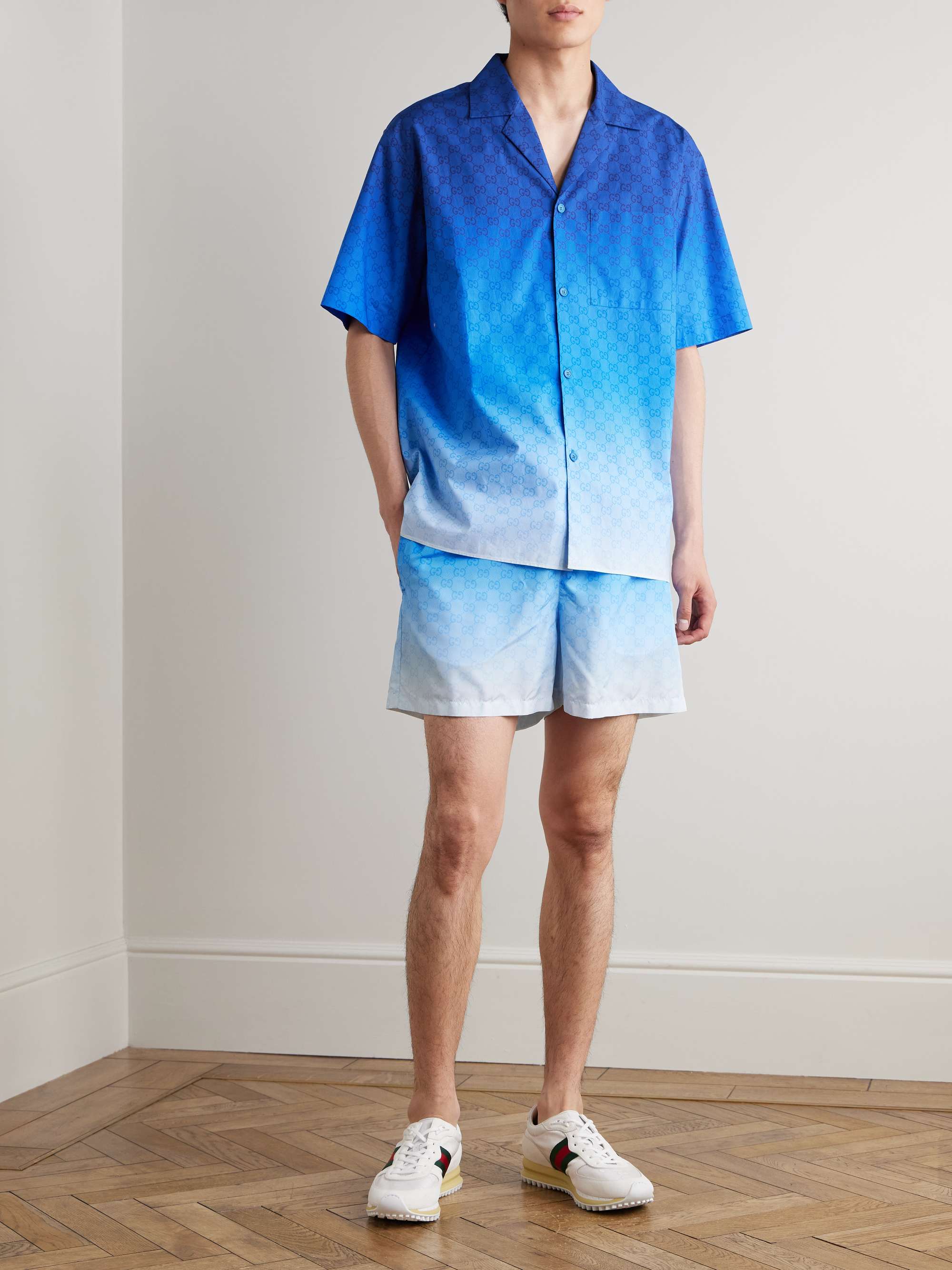 Dégradé Logo-Print Swim Shorts view