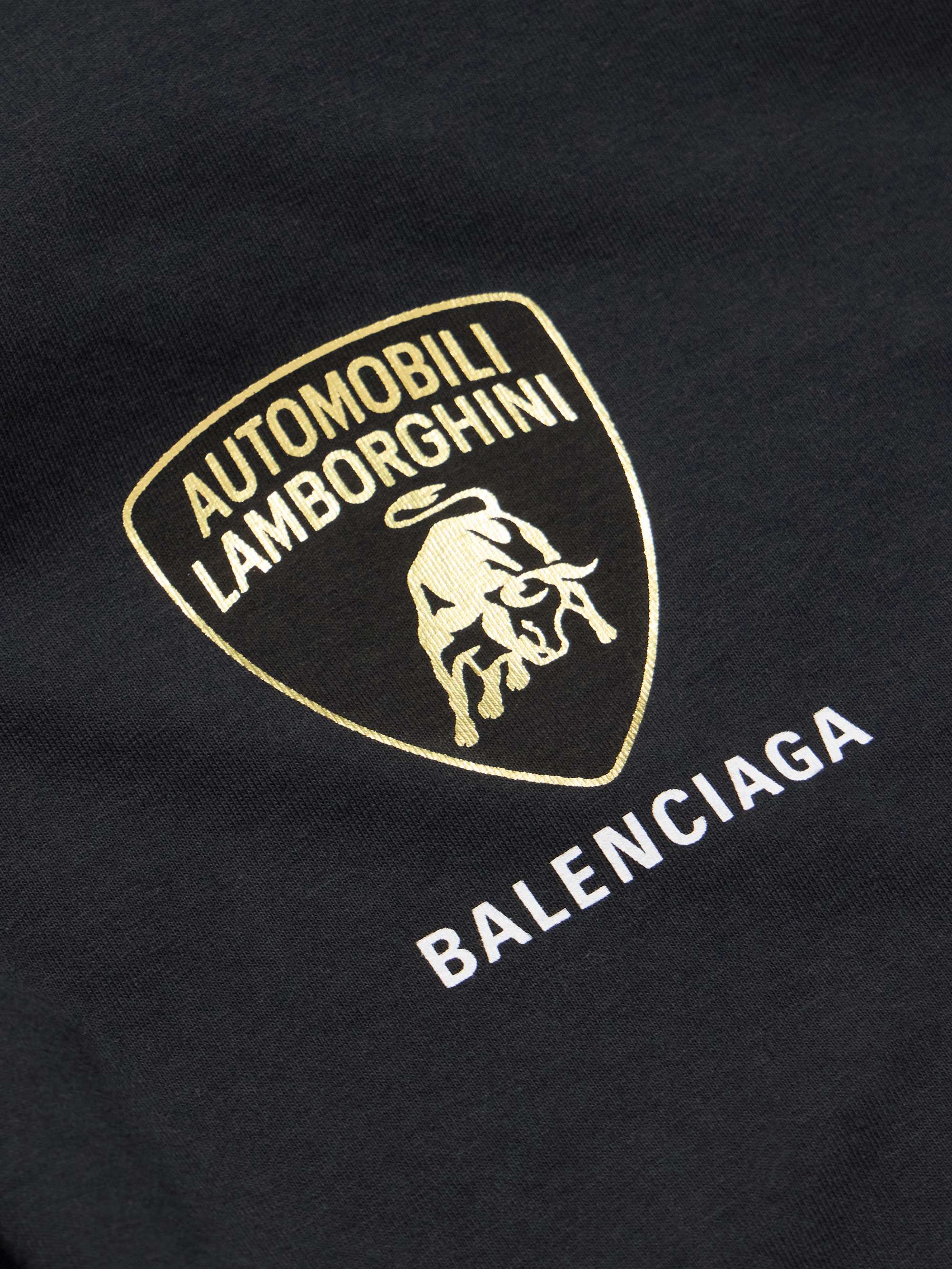 + Lamborghini Oversized Printed Cotton-Jersey T-Shirt view