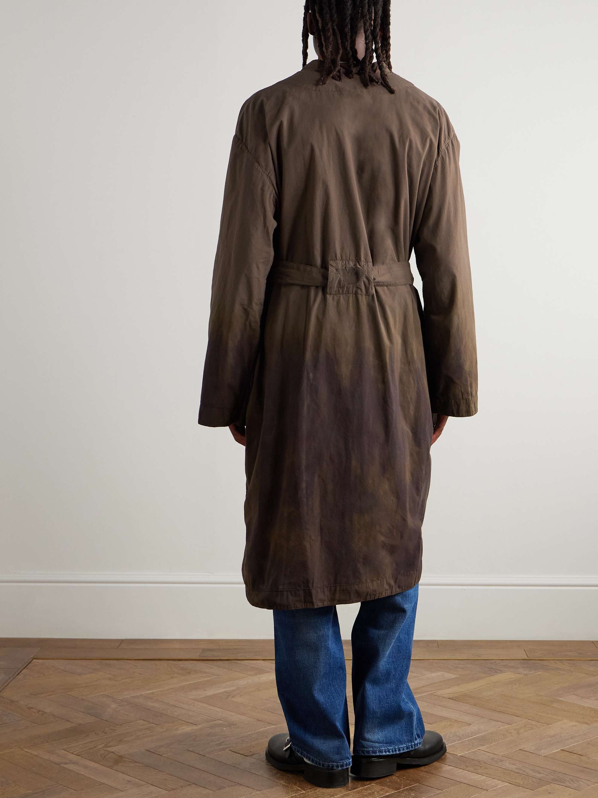 + Emporio Armani Toga Cotton Trench Coat view