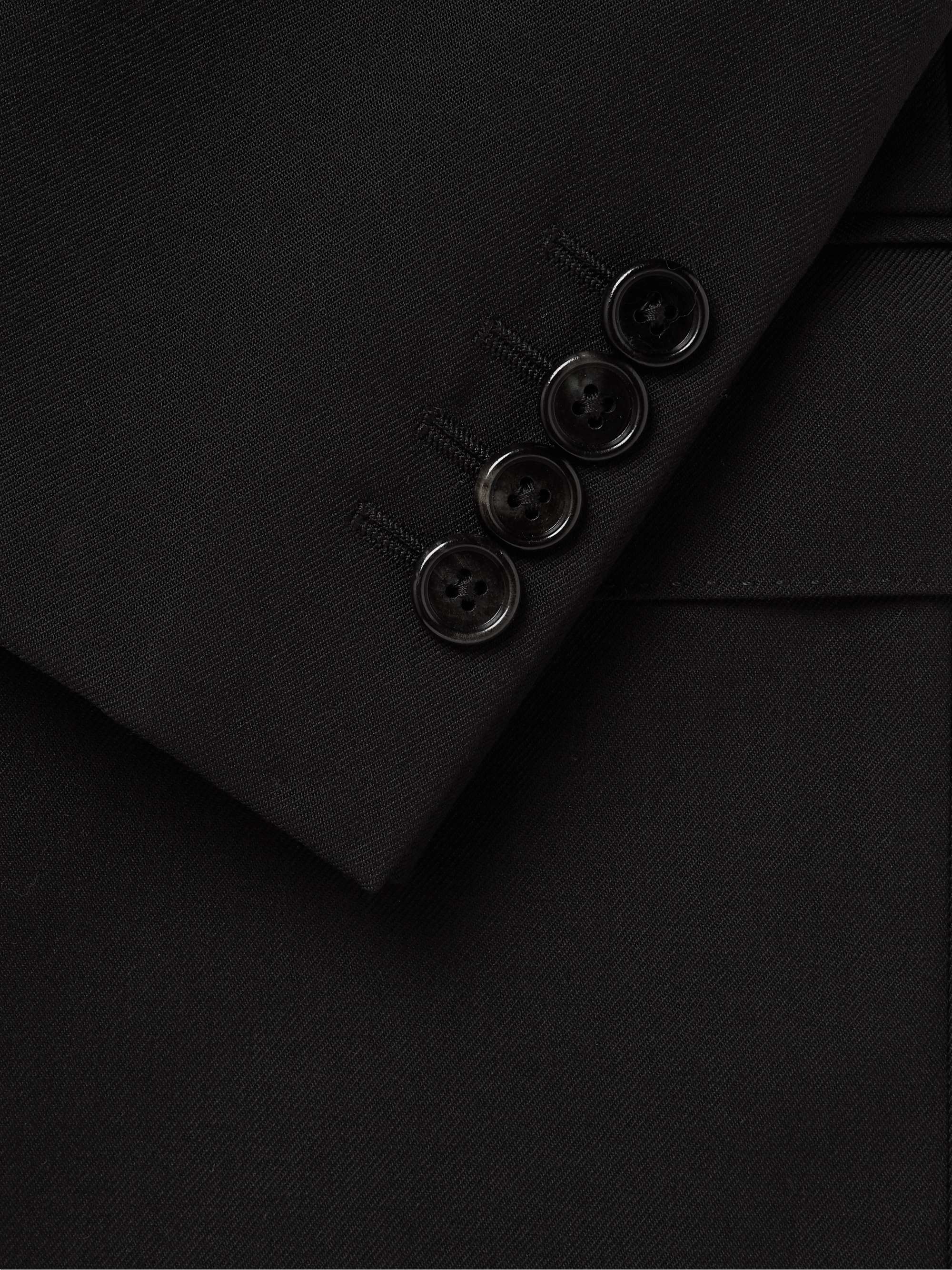 Slim-Fit Worsted Wool-Gabardine Suit Jacket view
