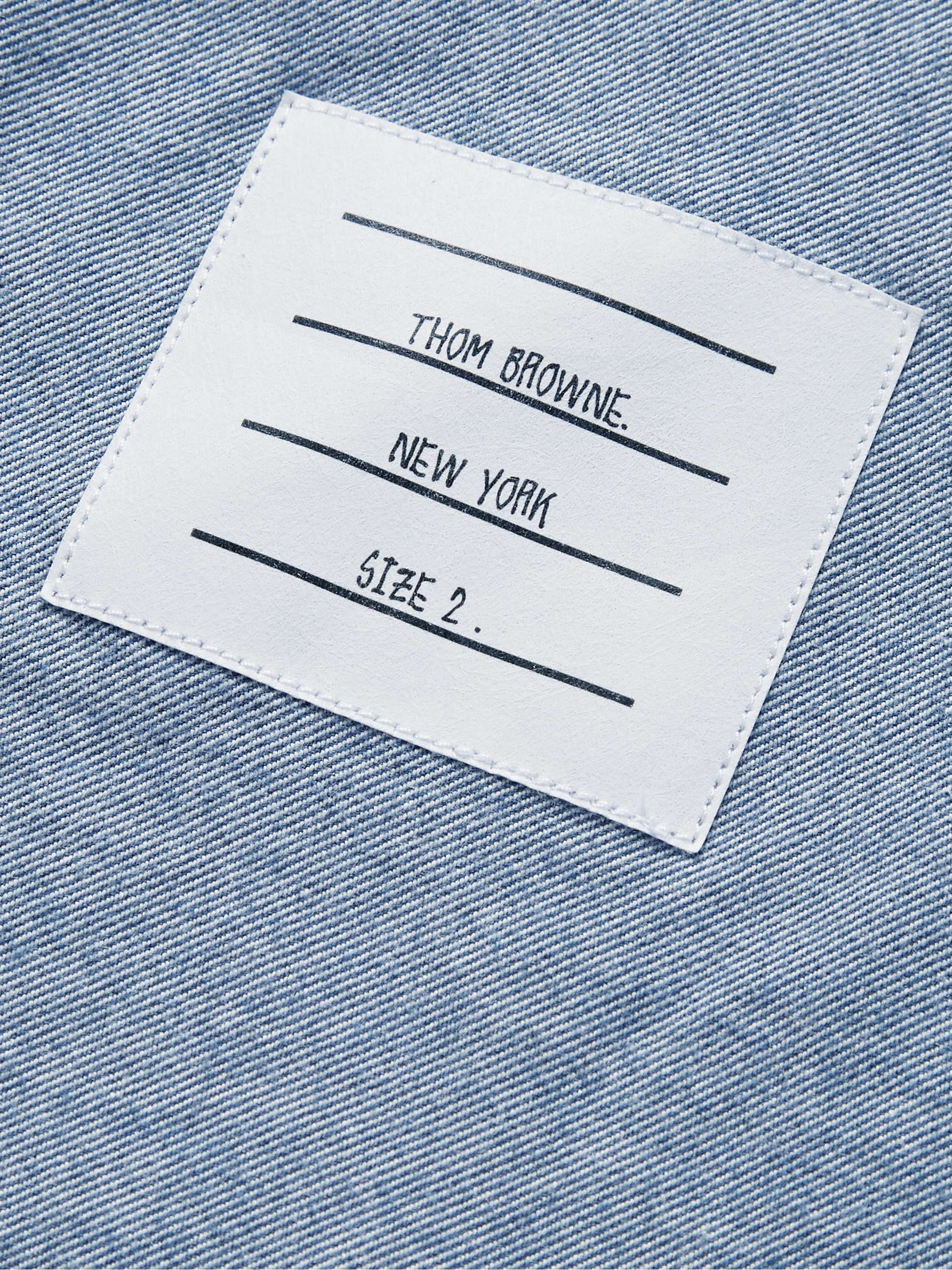 Button-Down Collar Striped Cotton-Flannel Shirt view
