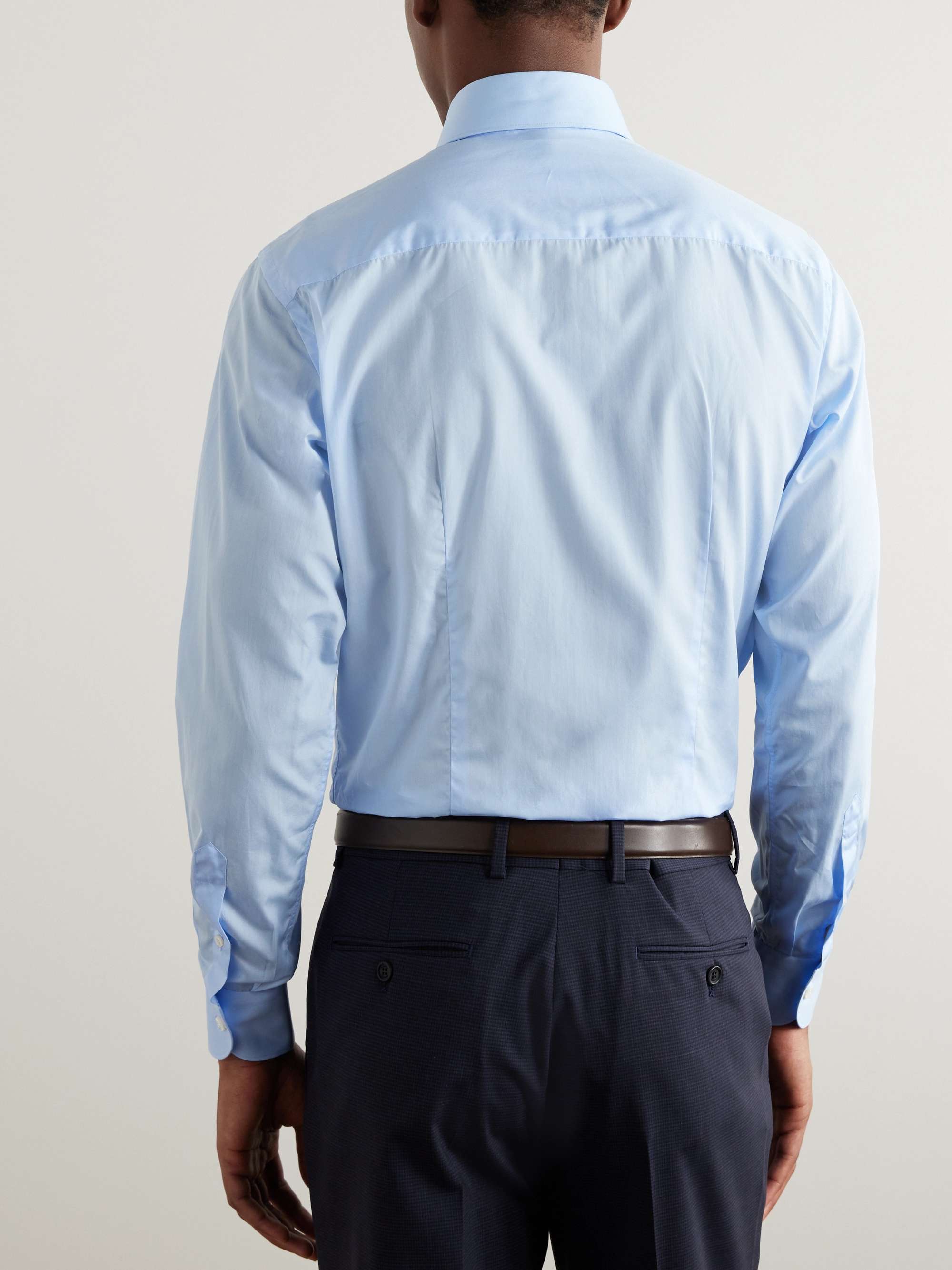 Light-Blue Cotton-Poplin Shirt view