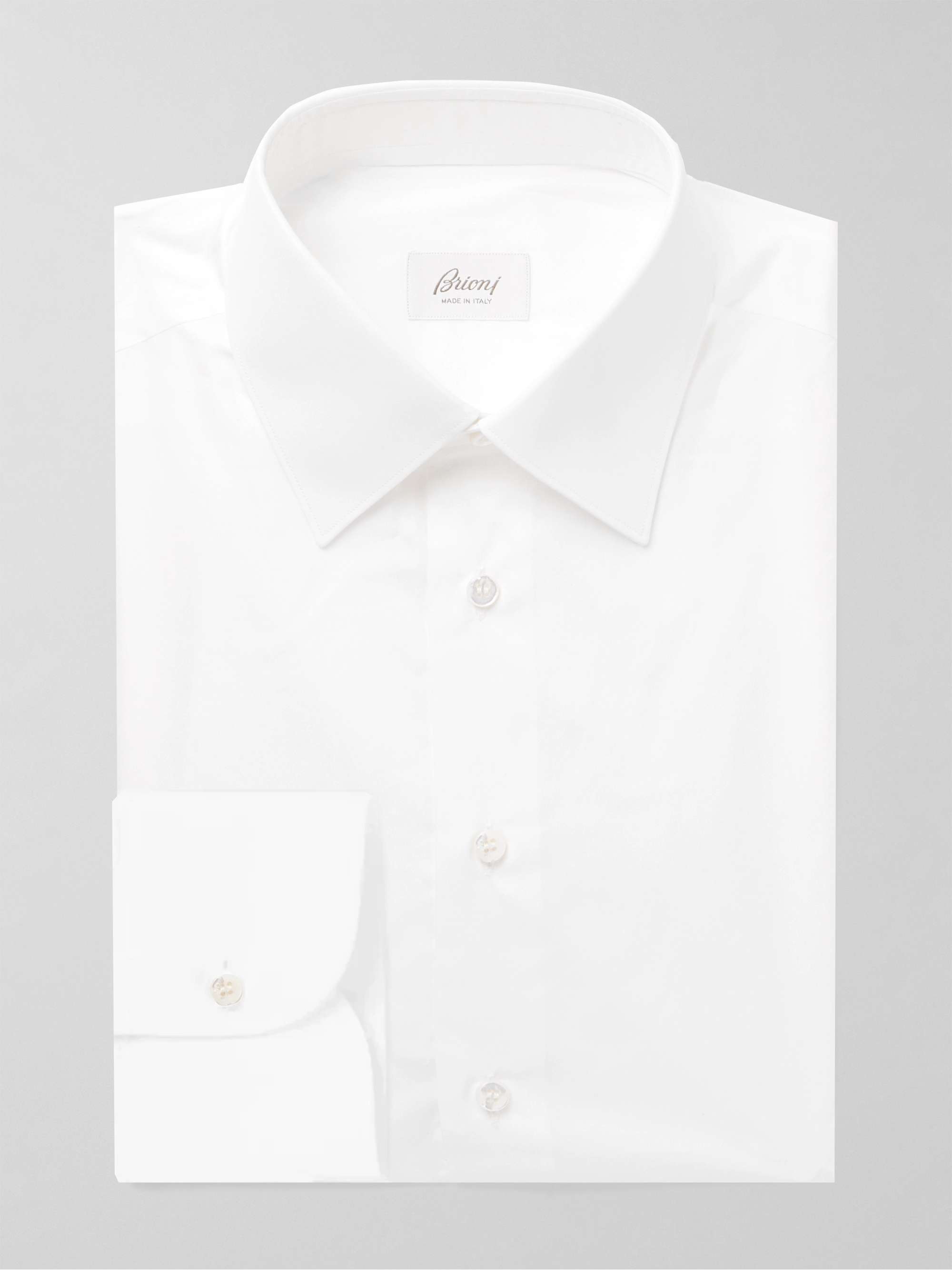 White Cotton-Poplin Shirt view