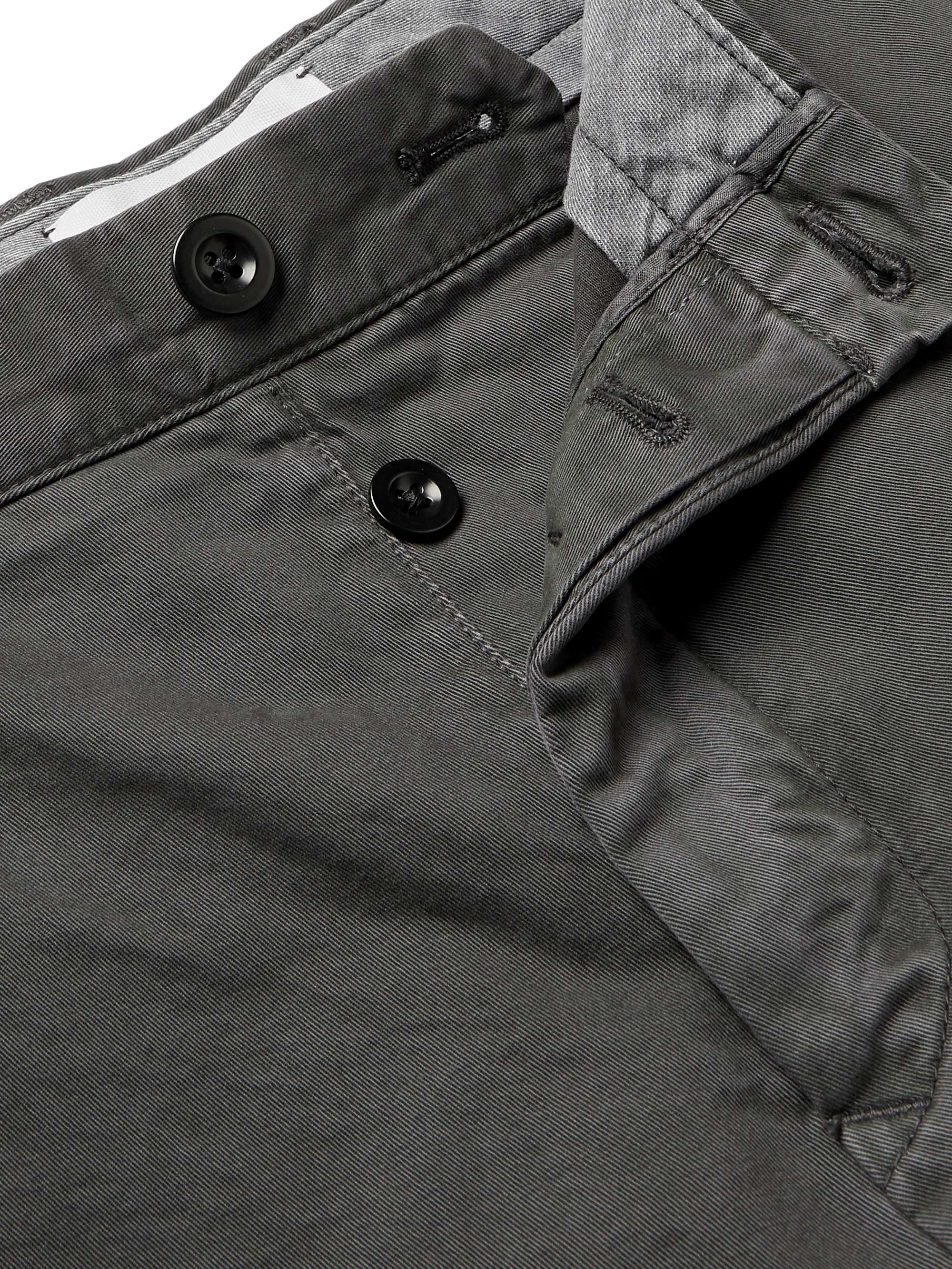 Garment-Dyed Cotton-Twill Bermuda Shorts view