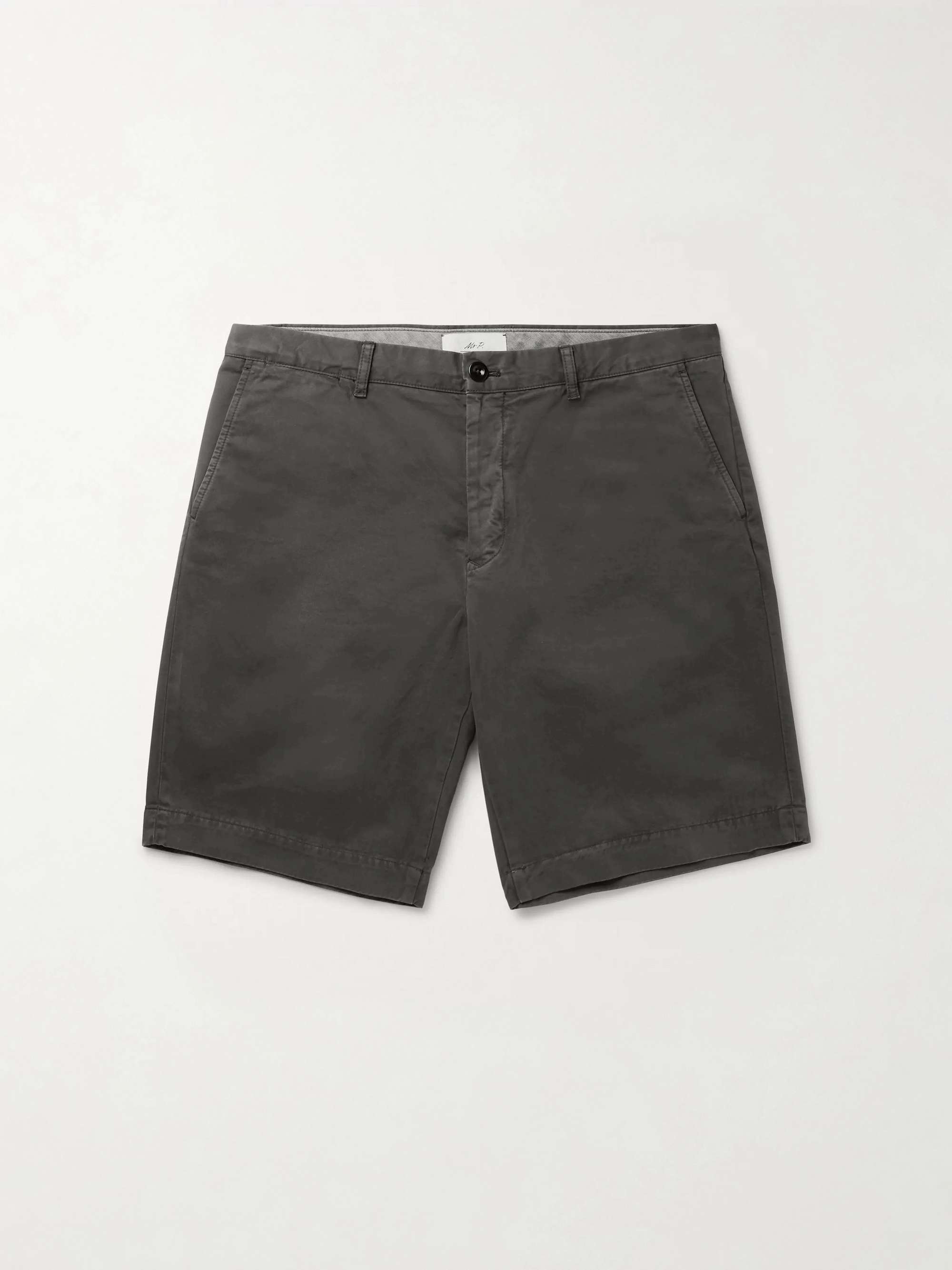 Garment-Dyed Cotton-Twill Bermuda Shorts view