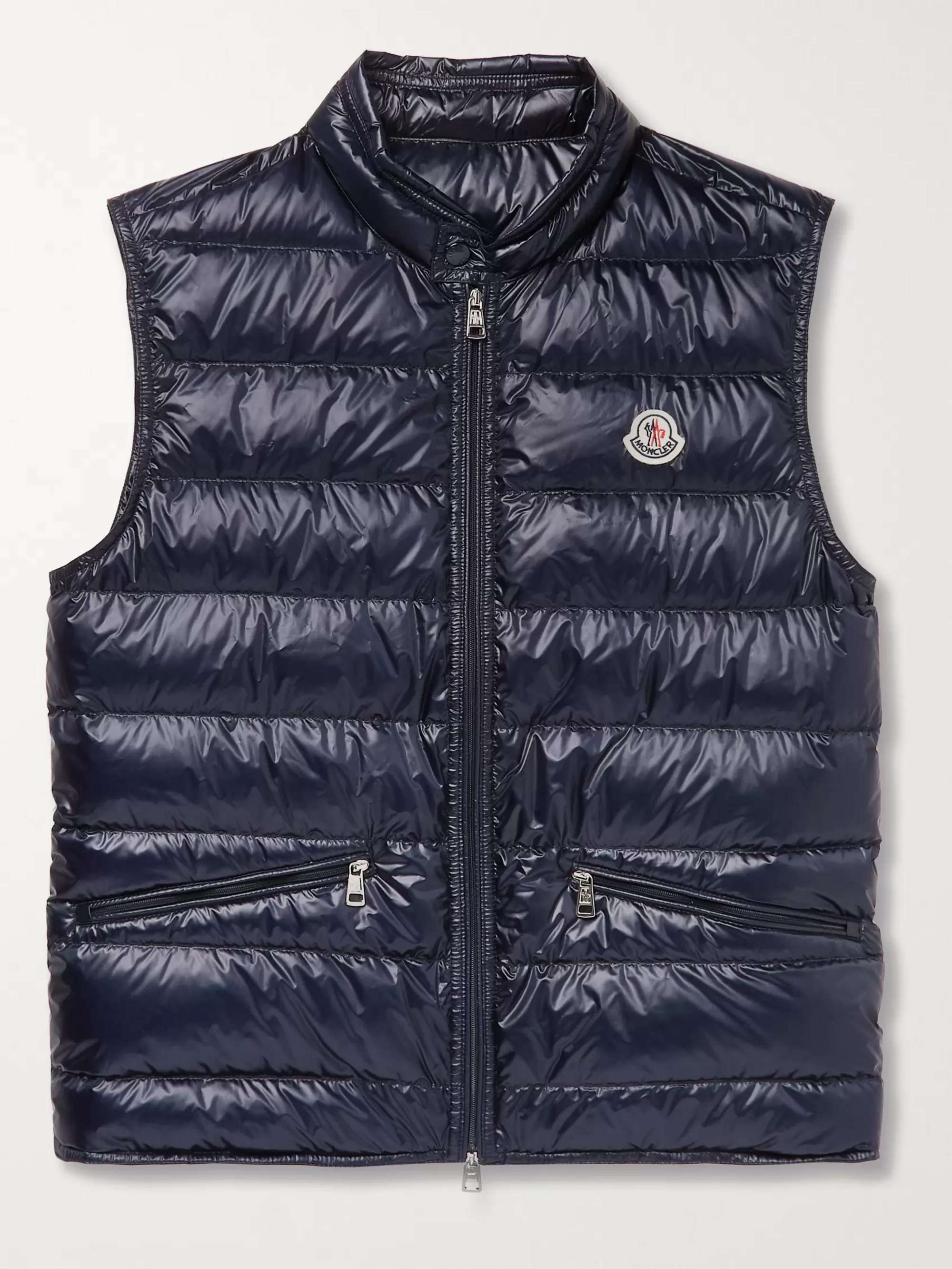 Slim-Fit Logo-Appliquéd Quilted Shell Down Gilet view