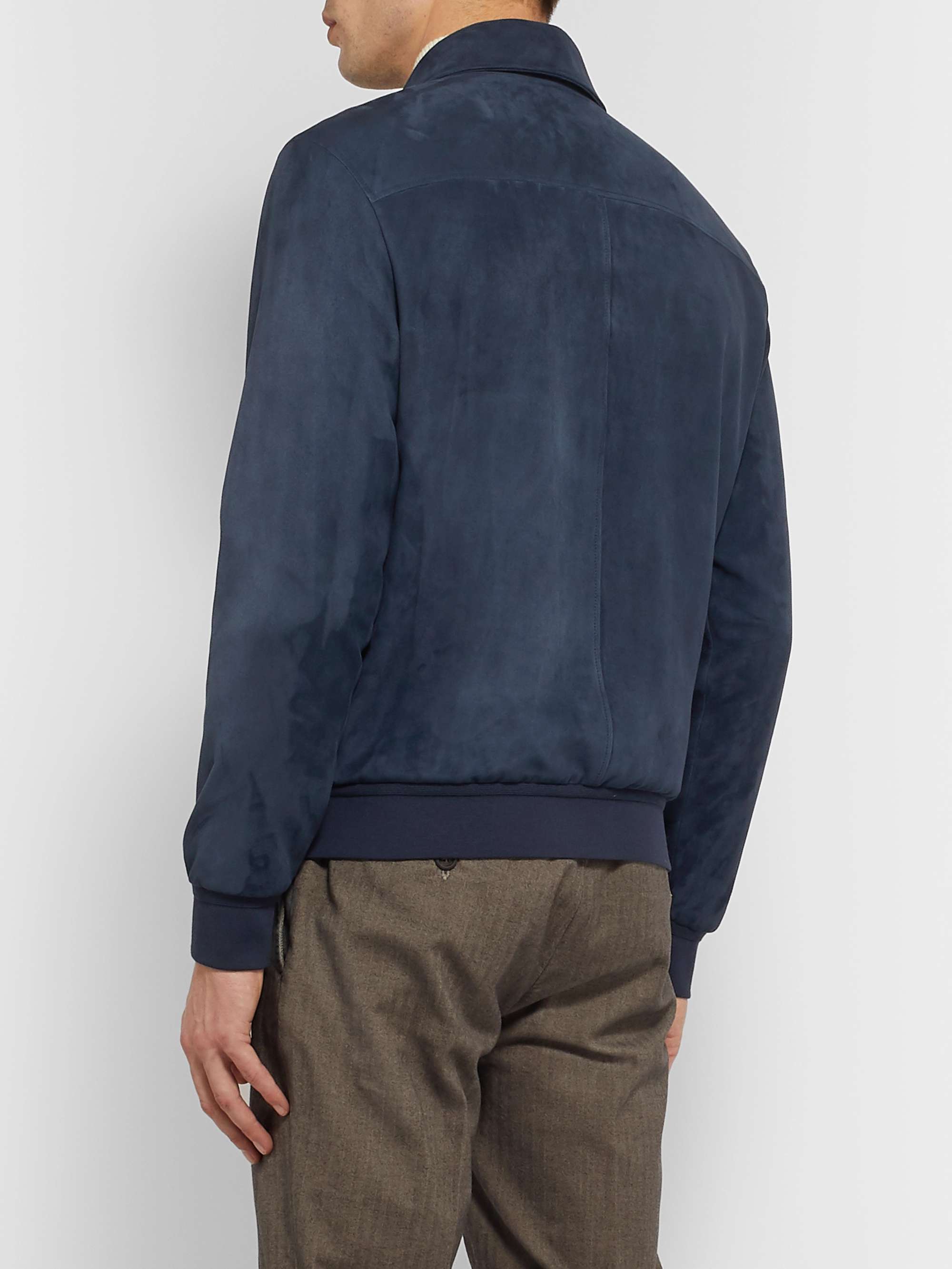 Rain System Suede Bomber Jacket view