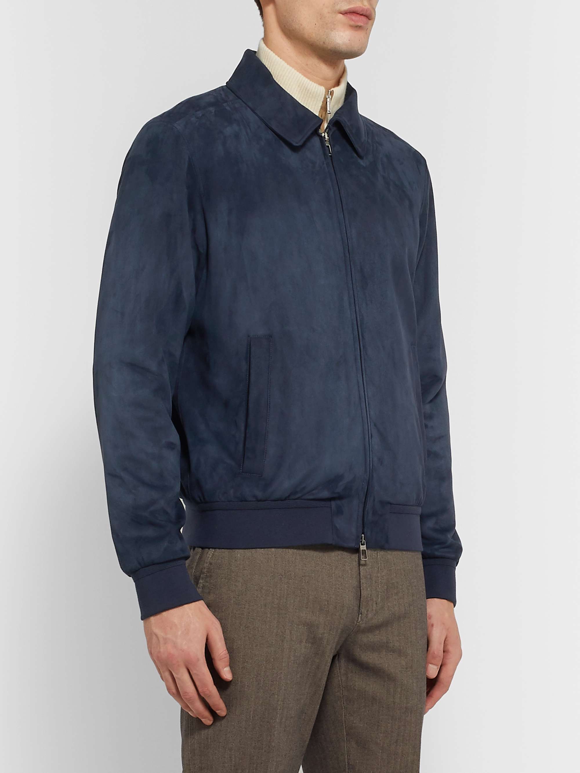 Rain System Suede Bomber Jacket view