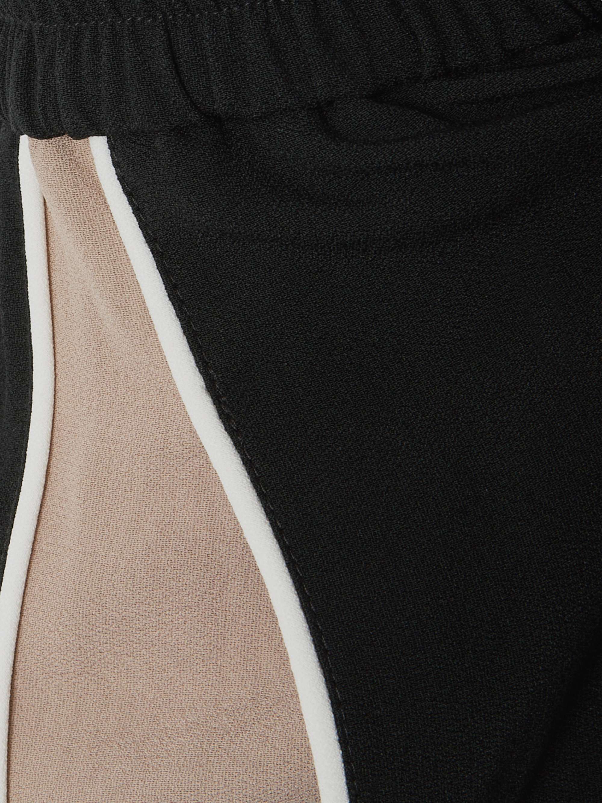 Paneled crepe track pants view