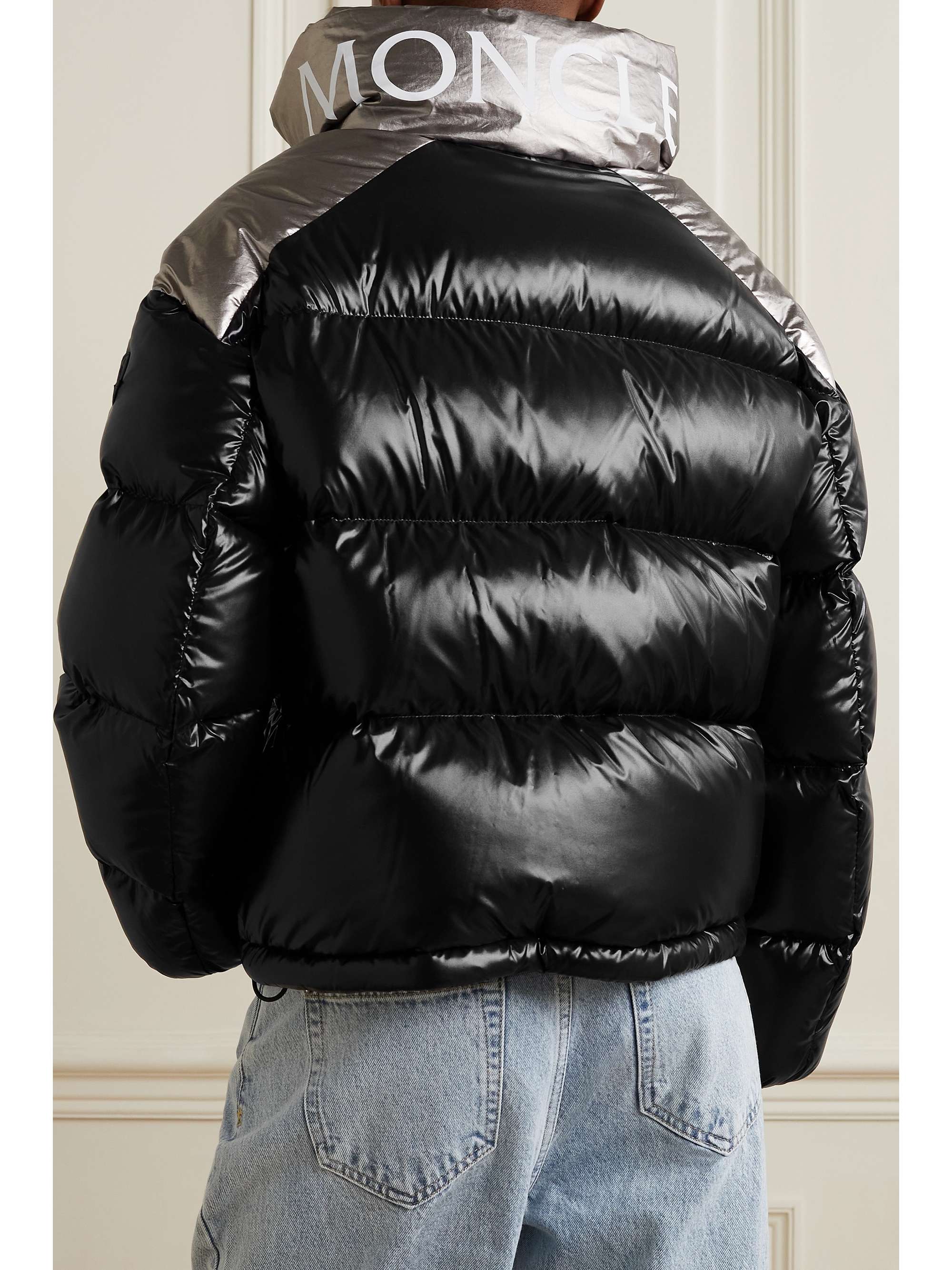 Cuscute two-tone quilted shell down jacket view