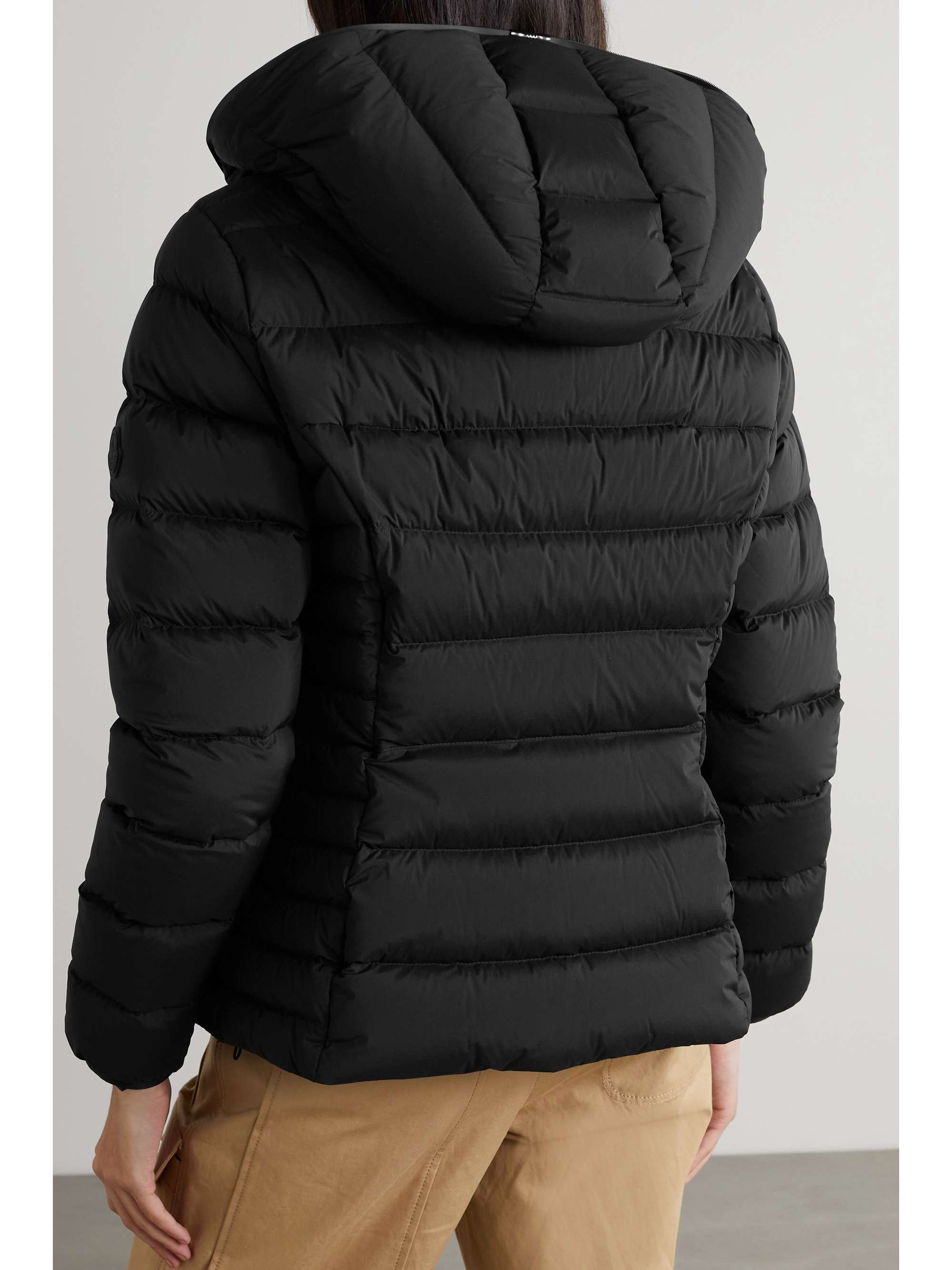 Herbe hooded quilted shell down jacket view