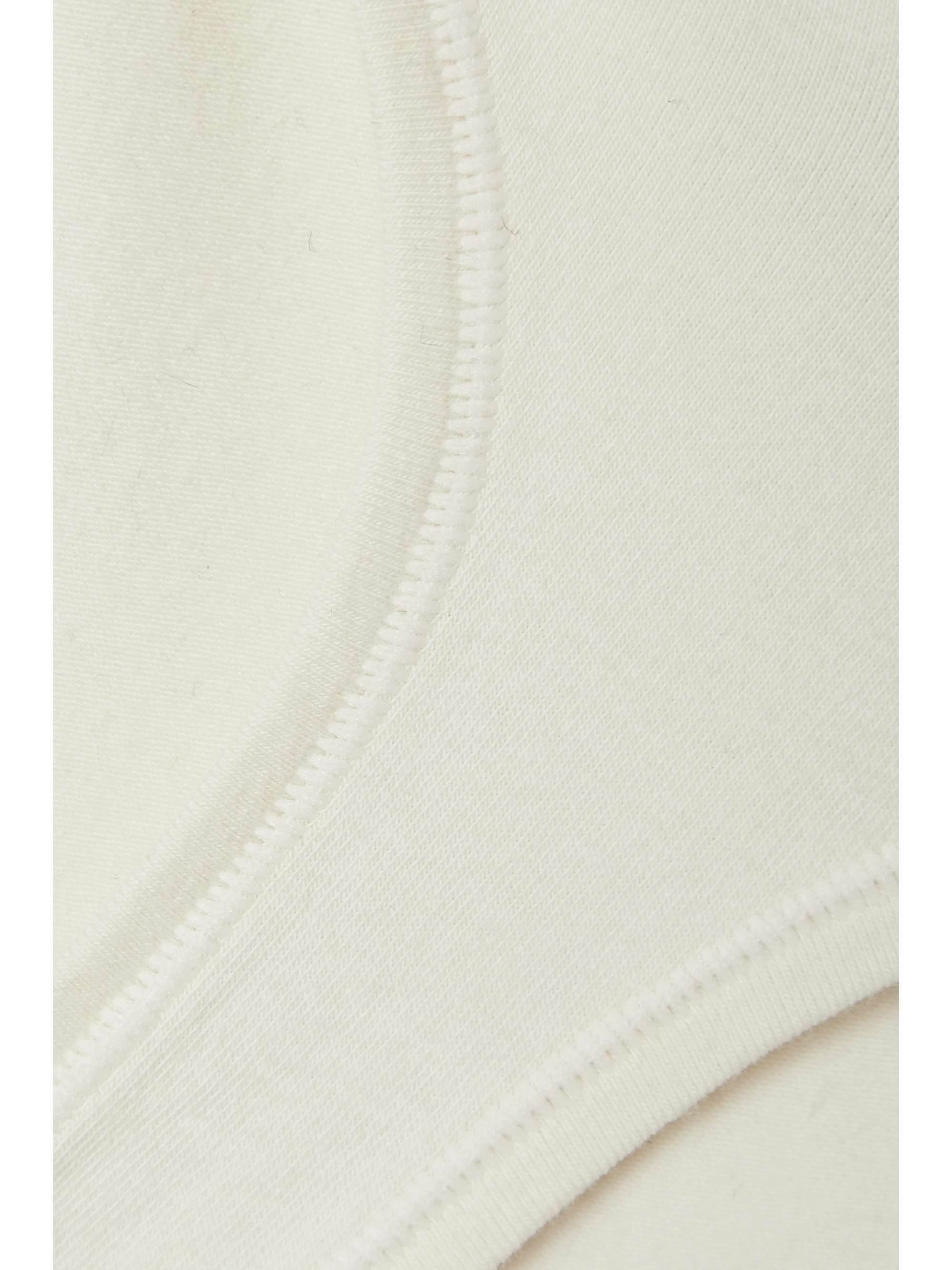 Cotton-Blend Jersey Dipped Thong view