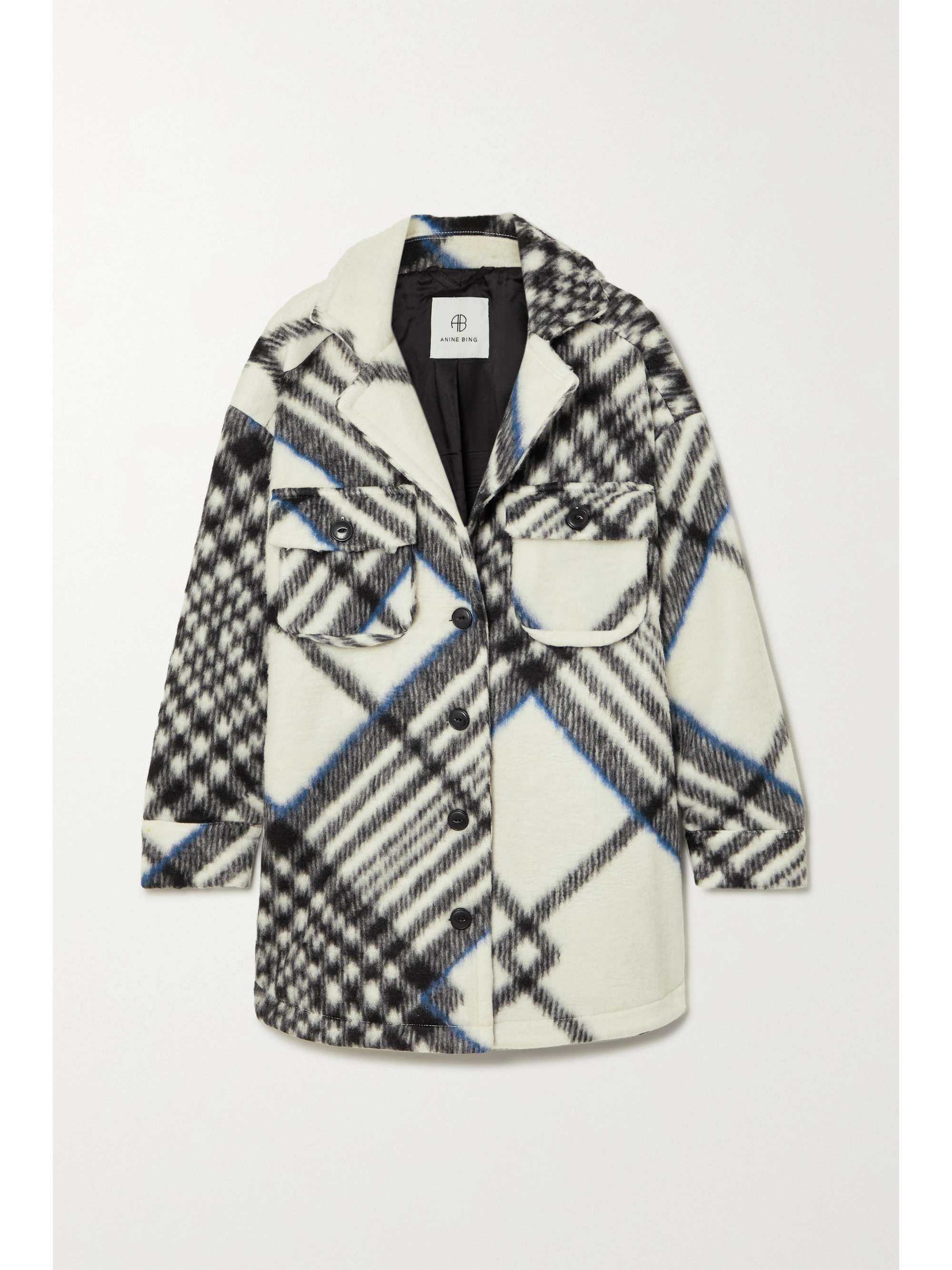 Oakley oversized checked brushed flannel jacket view