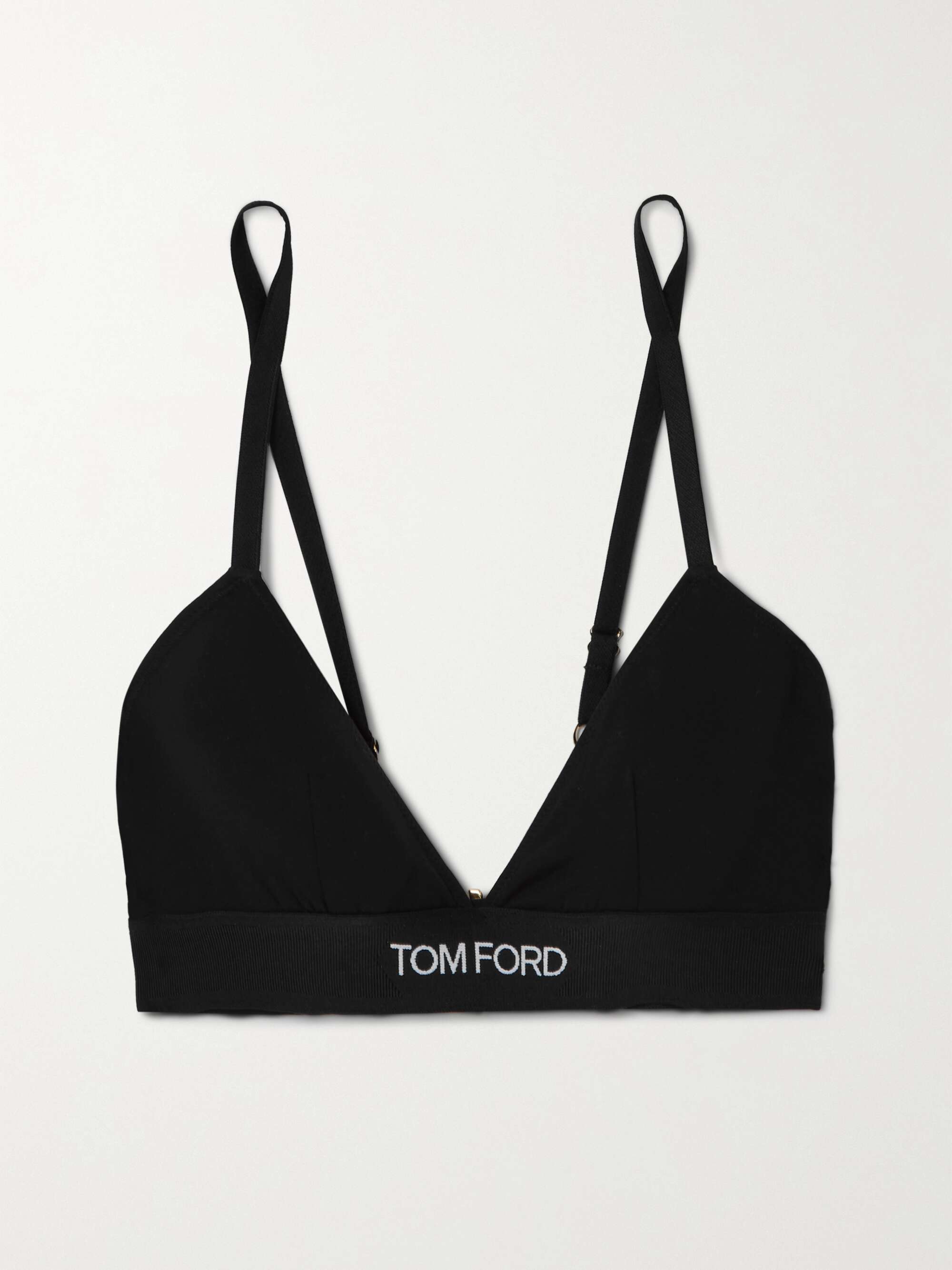 Stretch-modal jersey soft-cup triangle bra view