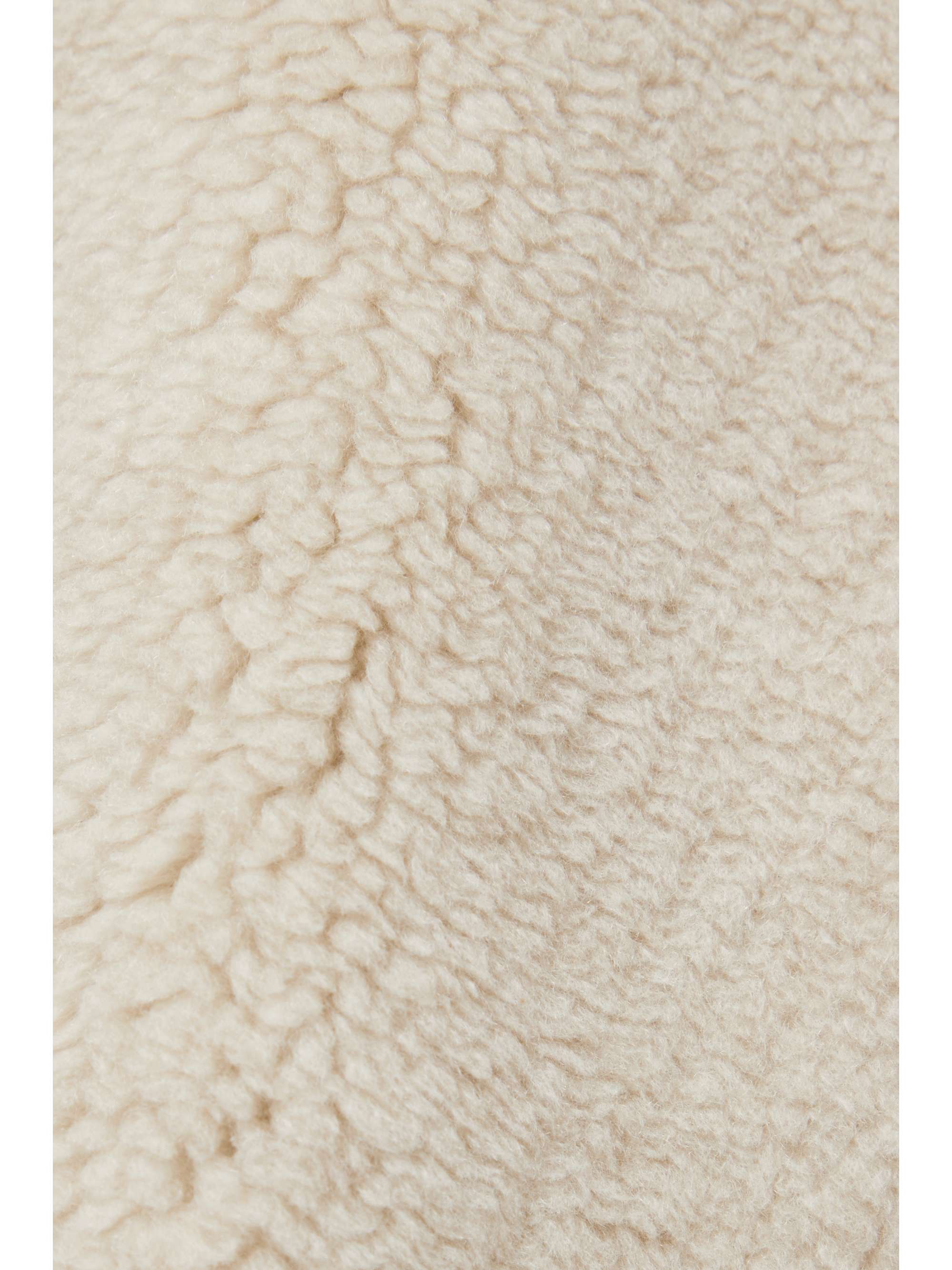 Carley reversible cashmere and silk-blend fleece and twill jacket view