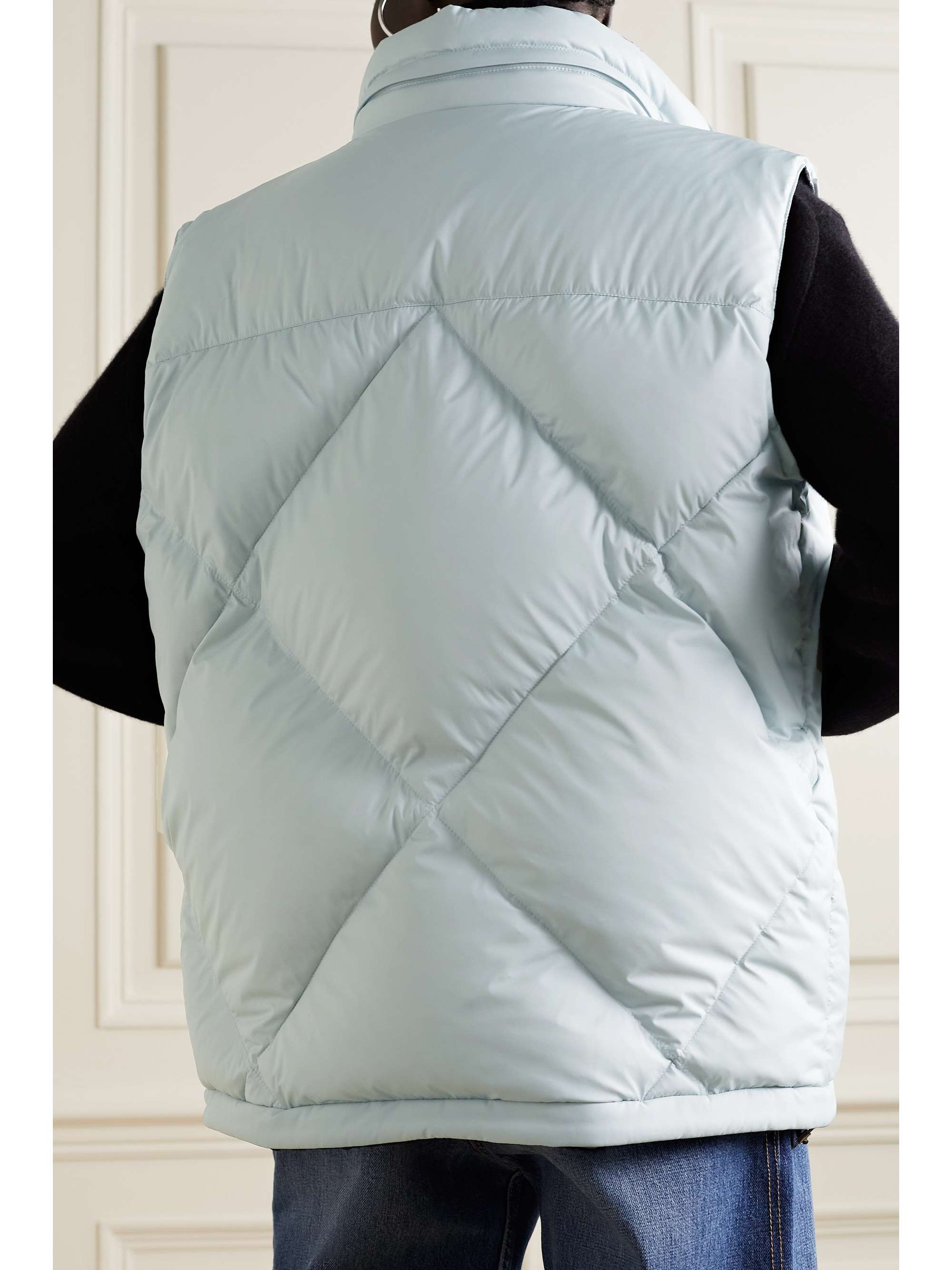 Silas reversible hooded quilted shell down gilet view