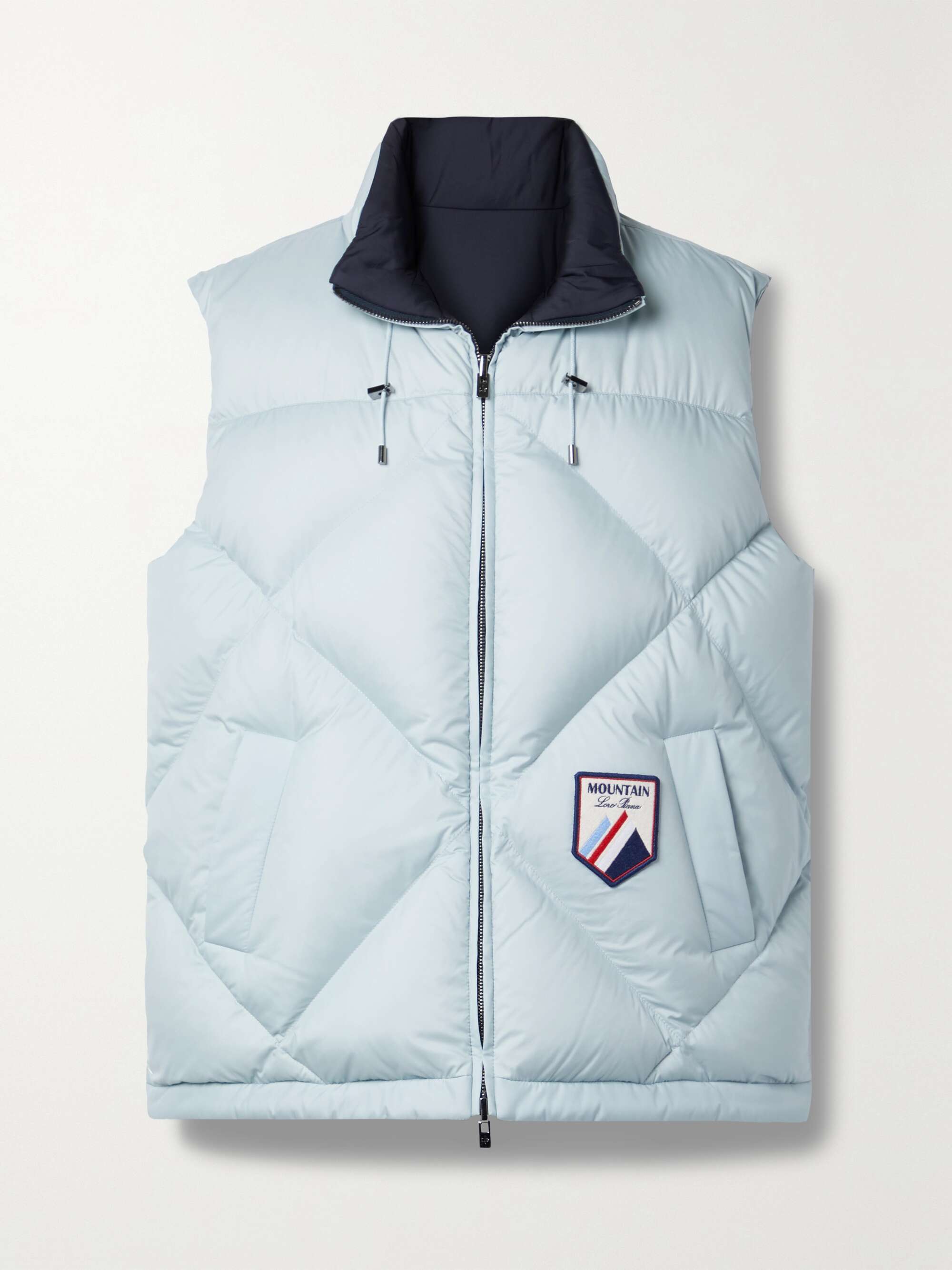 Silas reversible hooded quilted shell down gilet view