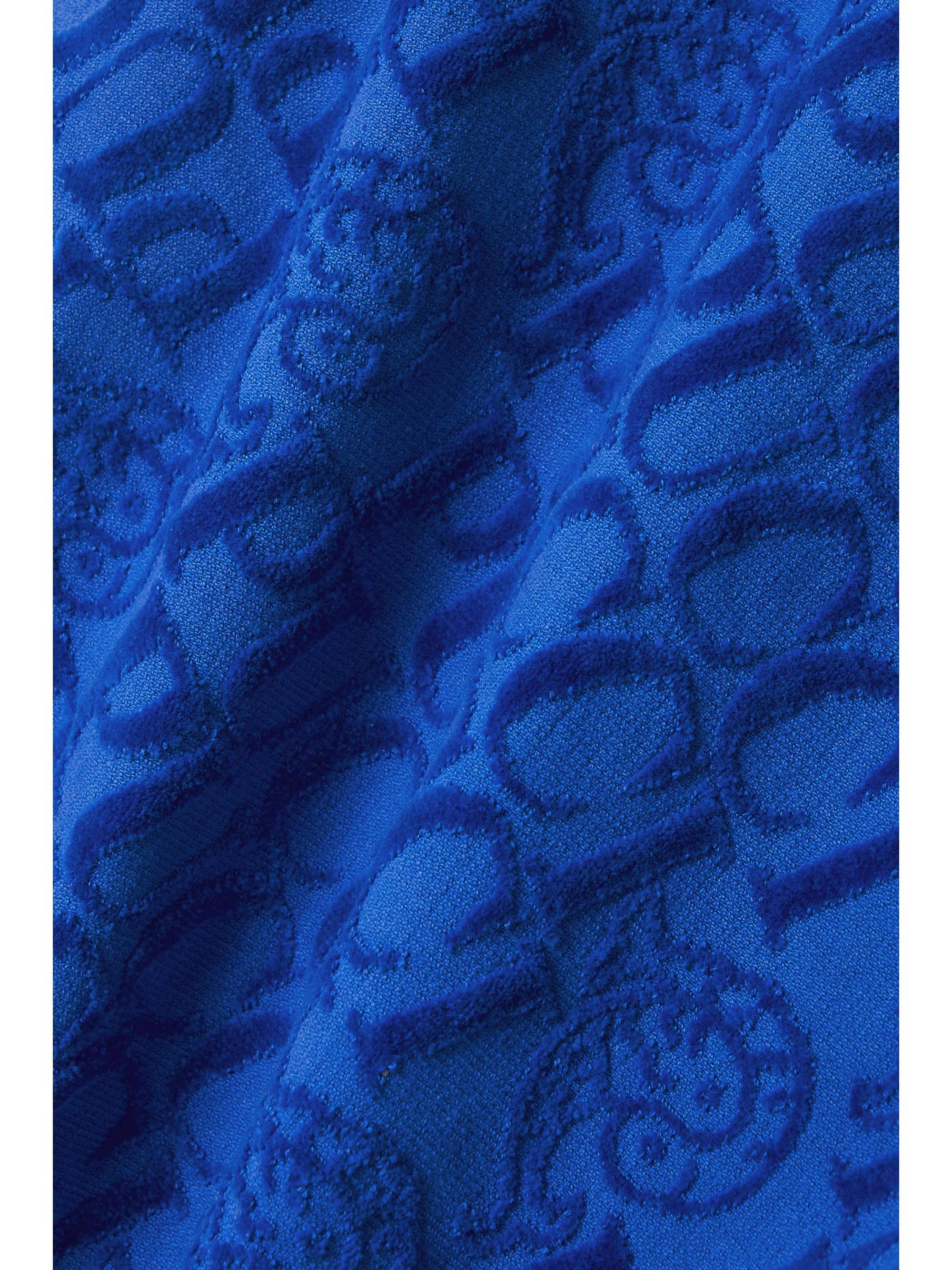 Silk twill and cotton-terry jacquard sweatshirt view