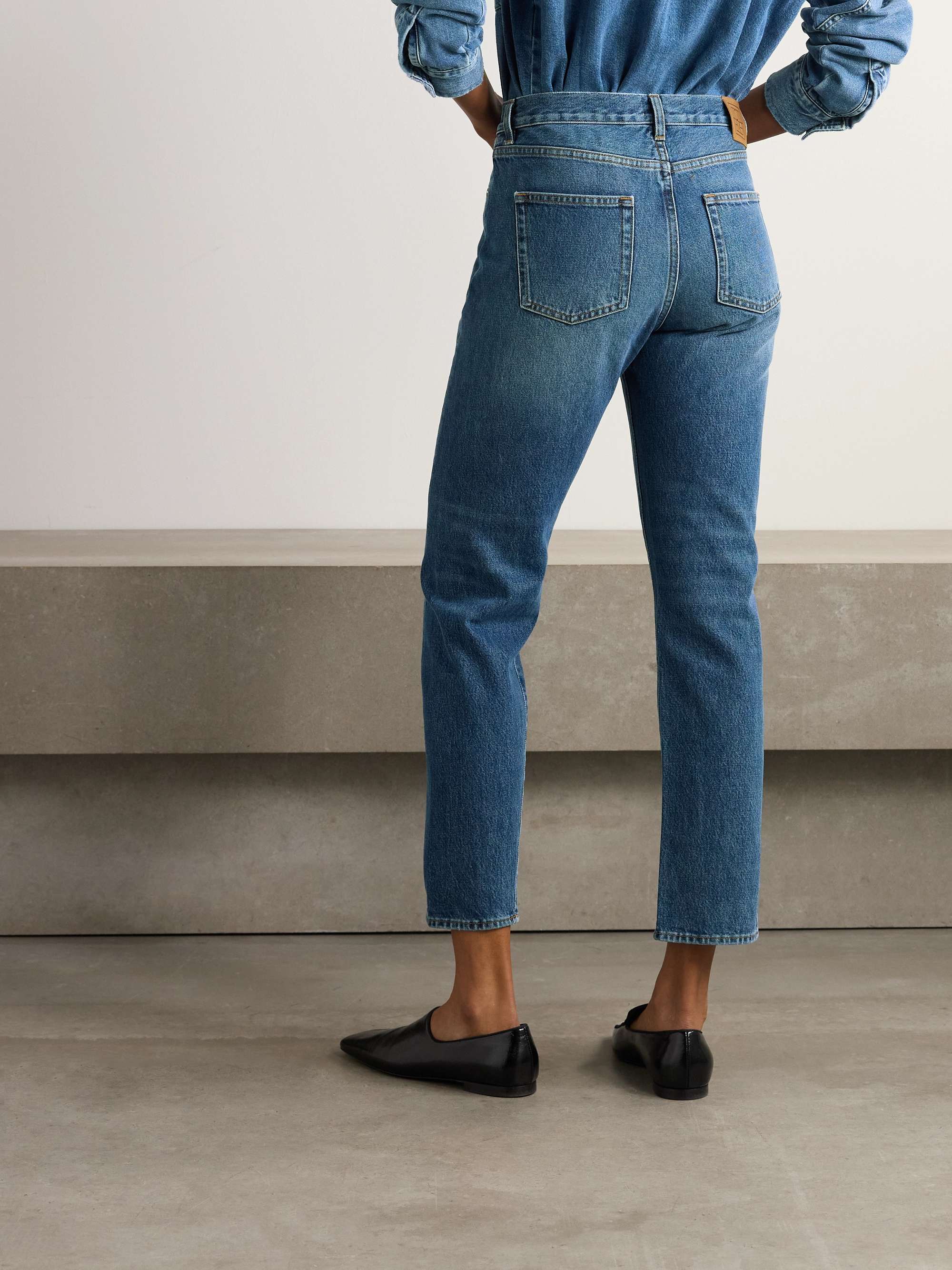Twisted Seam high-rise straight-leg jeans view