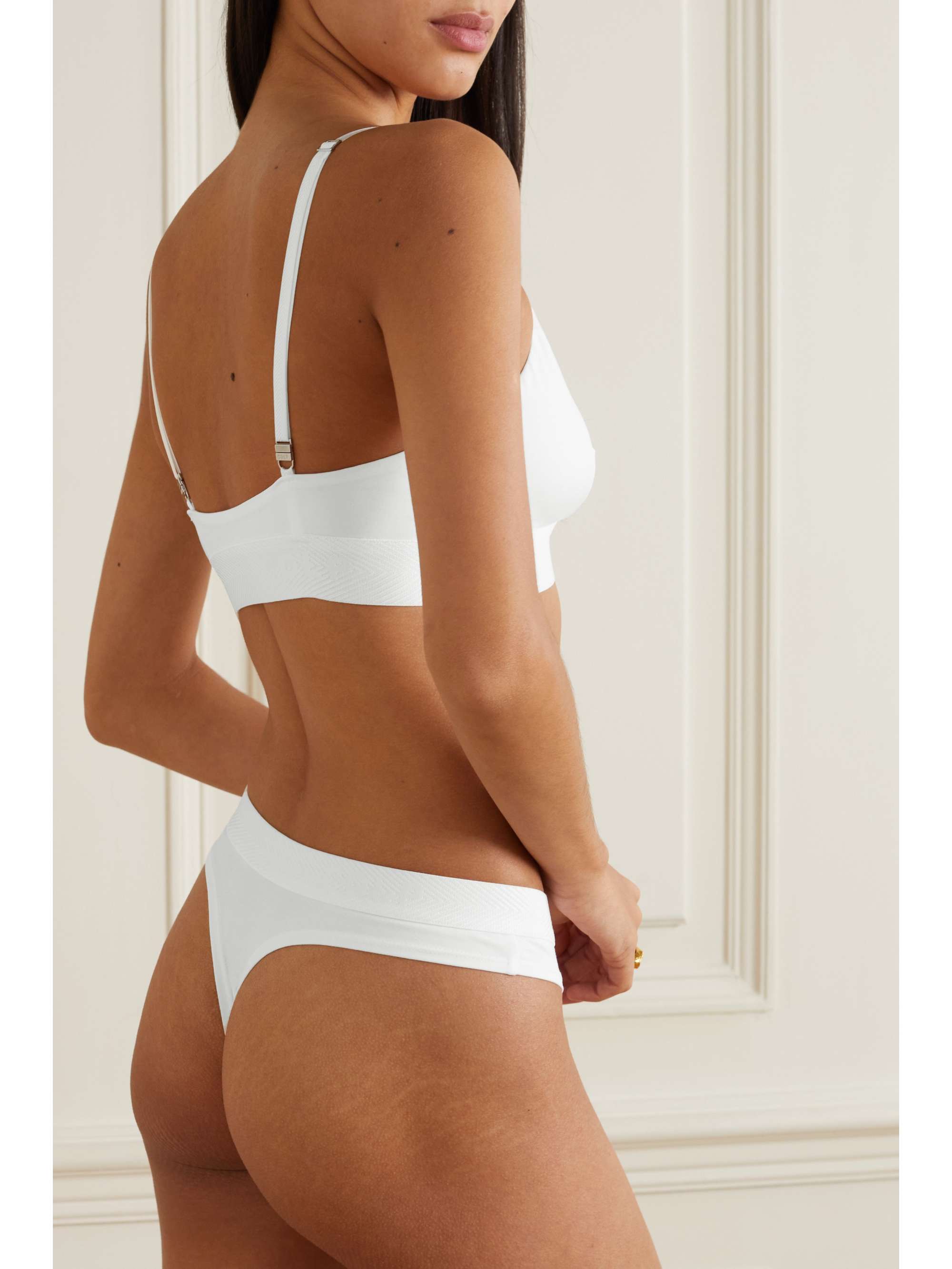 + NET SUSTAIN stretch-TENCEL Lyocell soft-cup triangle bra view