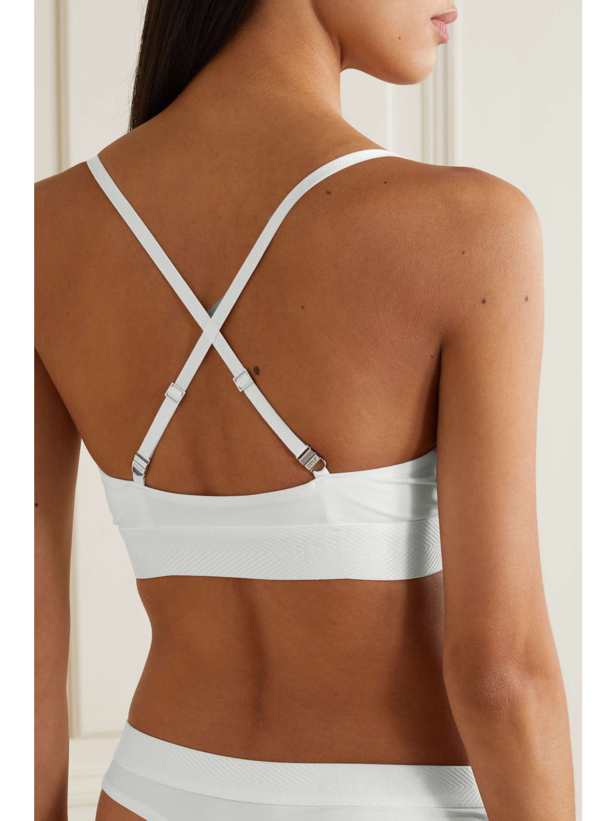 + NET SUSTAIN stretch-TENCEL Lyocell soft-cup triangle bra view