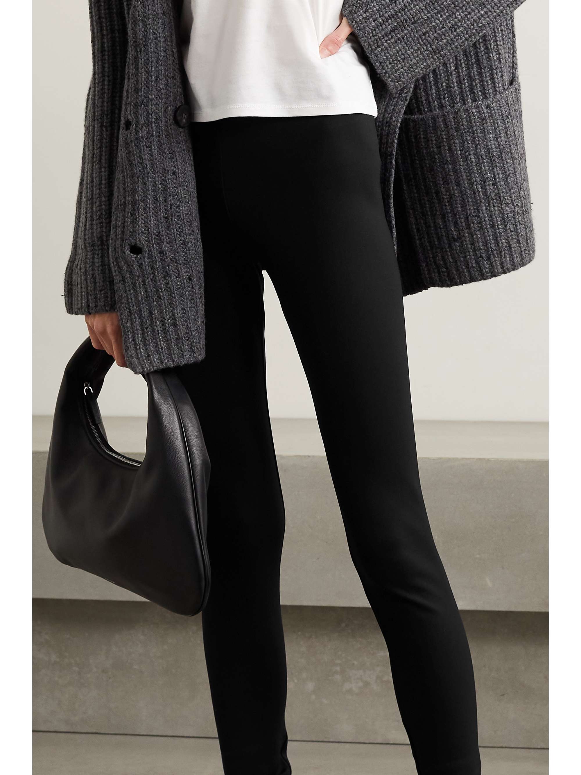 Essentials Woolworth stretch-ponte leggings view