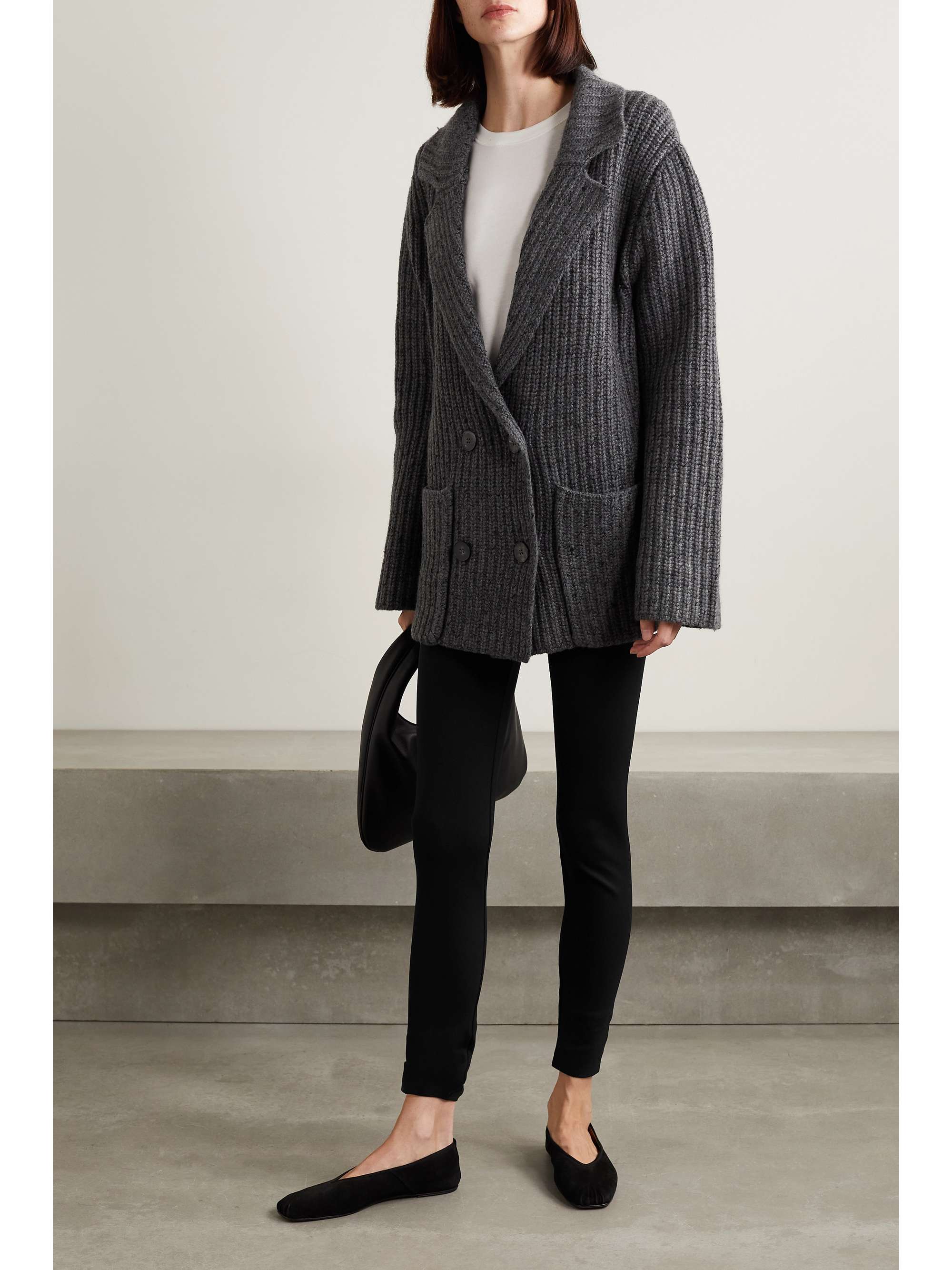 Essentials Woolworth stretch-ponte leggings view