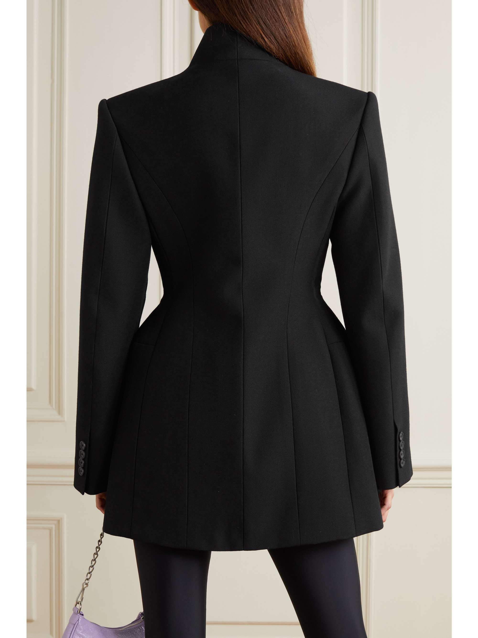 Hourglass wool-gabardine jacket view