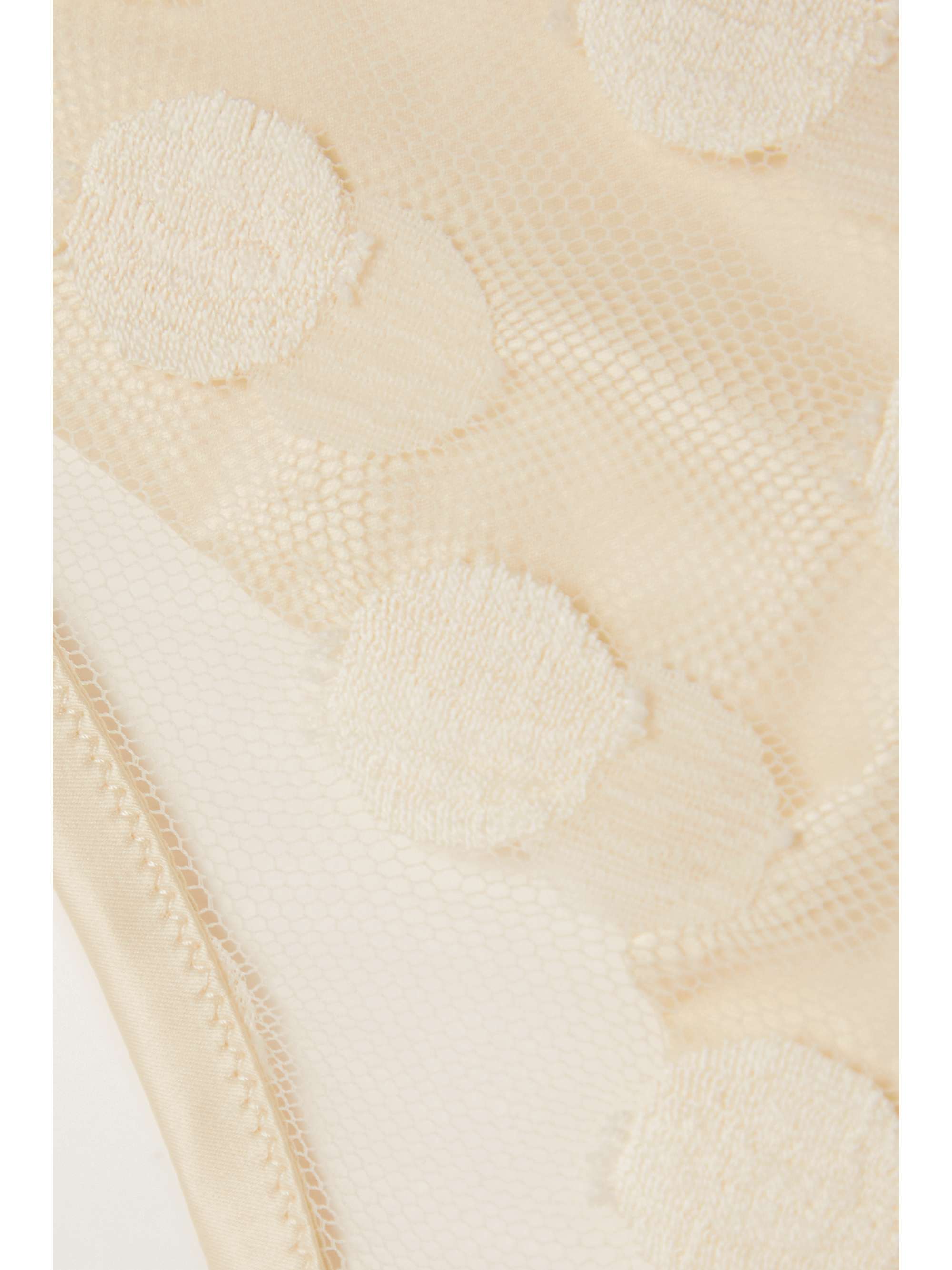 Autan polka-dot stretch-Leavers lace and satin briefs view
